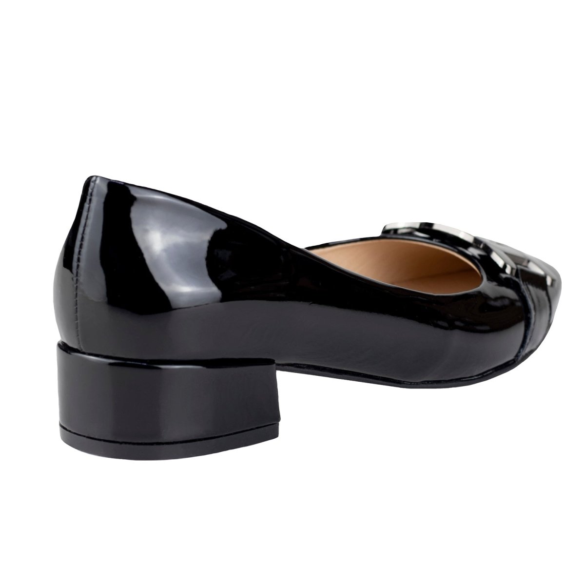Zapatilla Baja Para Dama Valdano 815 Charol Negro VC815 - 220 - CHN - Roma Zapaterías