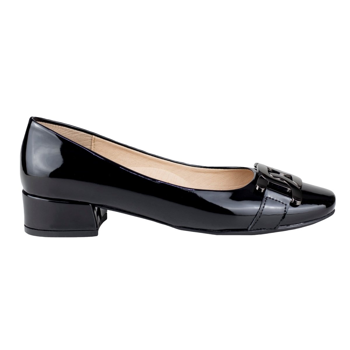 Zapatilla Baja Para Dama Valdano 815 Charol Negro VC815 - 220 - CHN - Roma Zapaterías