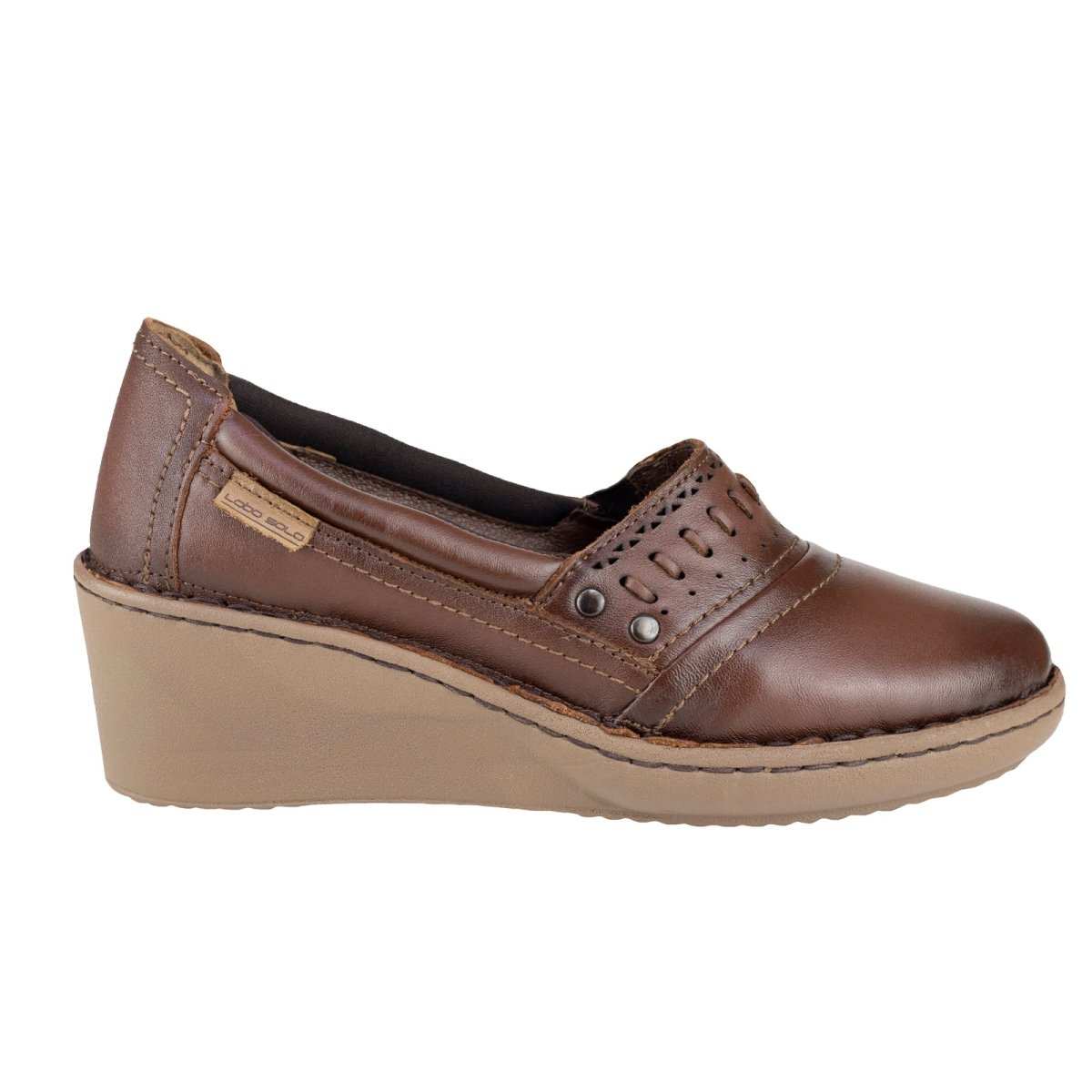 Zapato Con Tacon Para Dama Lobo Solo 5590 Caoba LS5590 - 220 - ACB - Roma Zapaterías