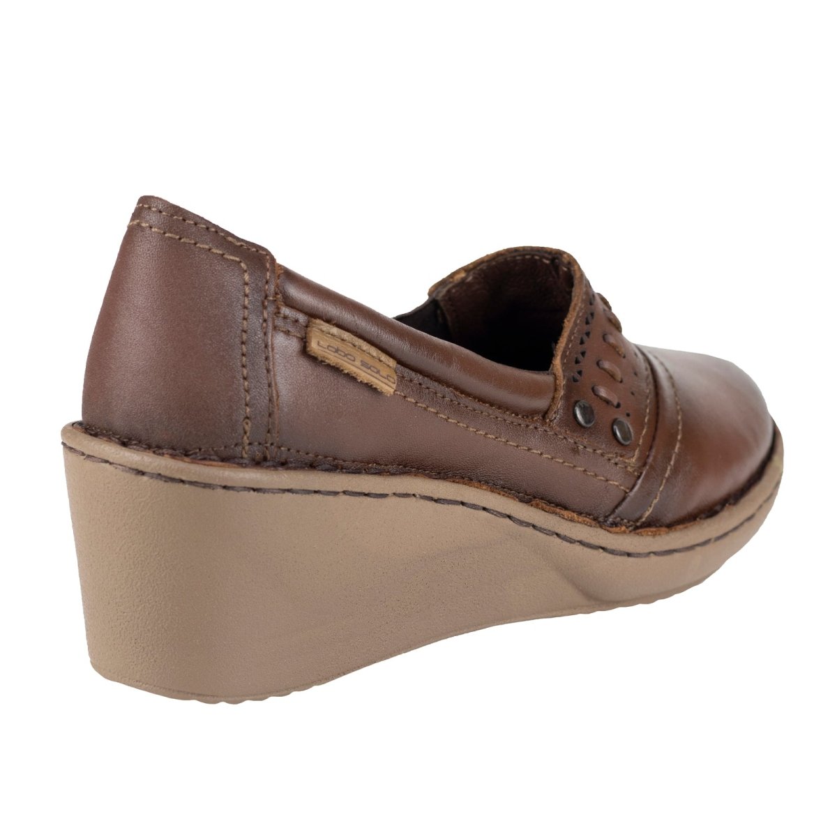 Zapato Con Tacon Para Dama Lobo Solo 5590 Caoba LS5590 - 220 - ACB - Roma Zapaterías