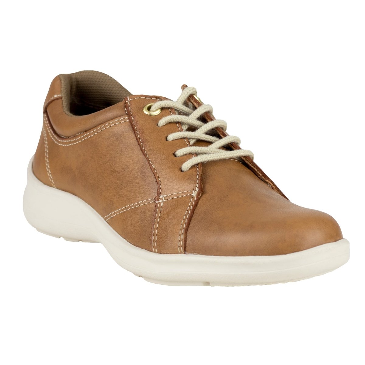Zapato Derby Para Dama Verde Tabaco 7296 Tan VT7296 - 220 - TAN - Roma Zapaterías