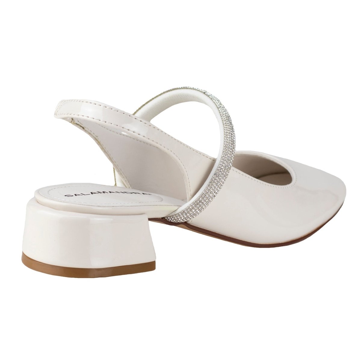Zapato Destalonado Para Dama Salamandra 284 - 3975C Charol Hielo 2843975C - 225 - CHH - Roma Zapaterías