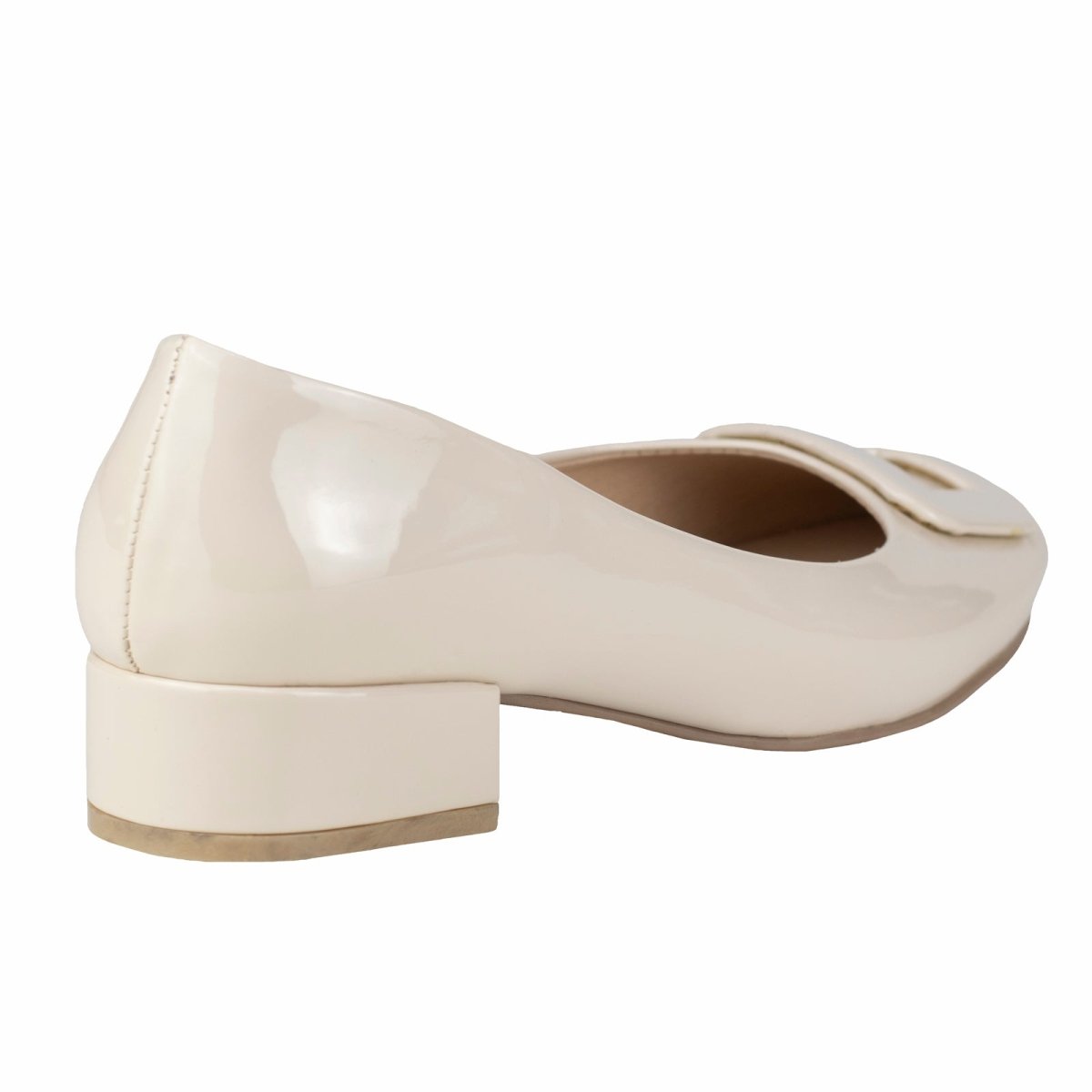 Zapato Flat De Tacon Para Dama Valdano 810 Charol Nude VC810 - 220 - CND - Roma Zapaterías