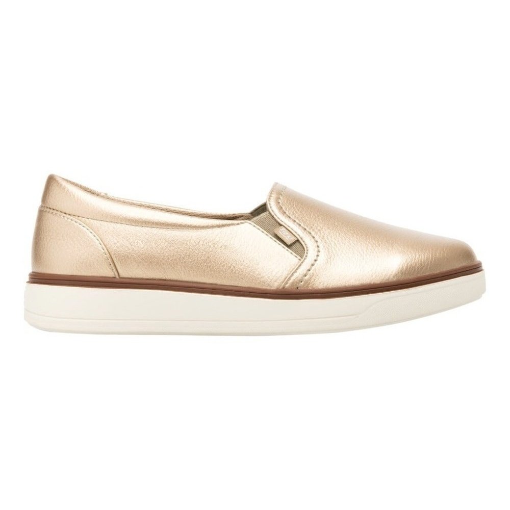 Zapatos Urbanos Mujer Slip On Flexi 107701 Oro Moda Sintetic