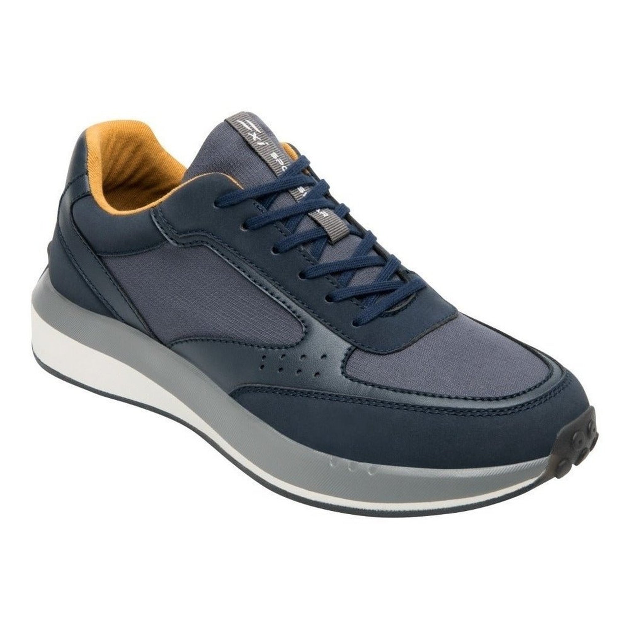 Tenis Casual De Hombre Flexi 413901 Azul Extra Comodo Sintet