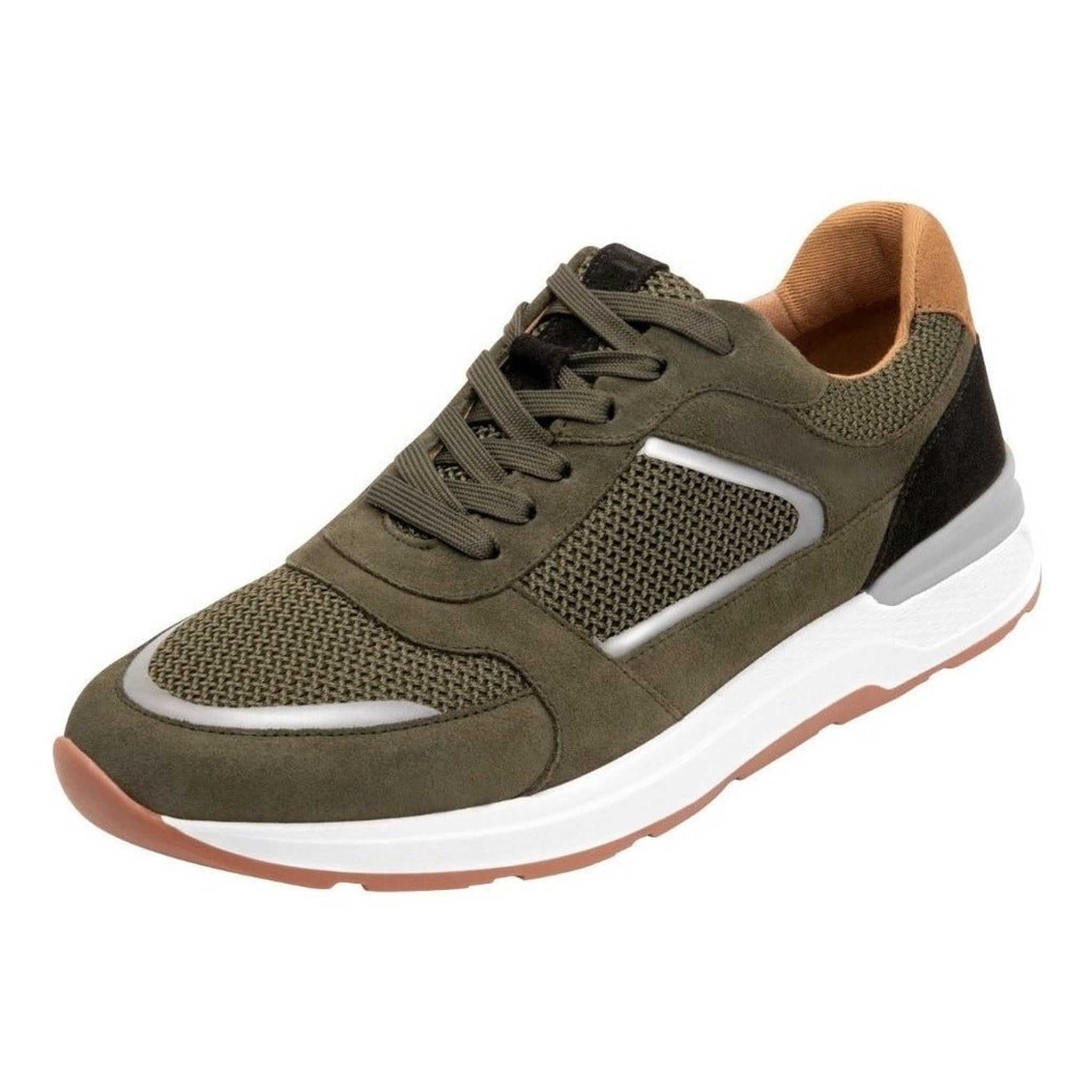 Tenis Urbano Moda Flexi Hombre 406903 Olivo Gamuza Original