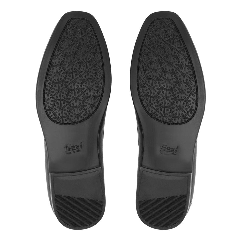 Flats Formal Para Mujer Flexi Piel 126602 Negro Slip On Moda