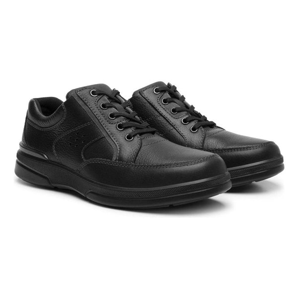 Zapato Derby Flexi Clasico Para Hombre 410605 Negro Piel Confort