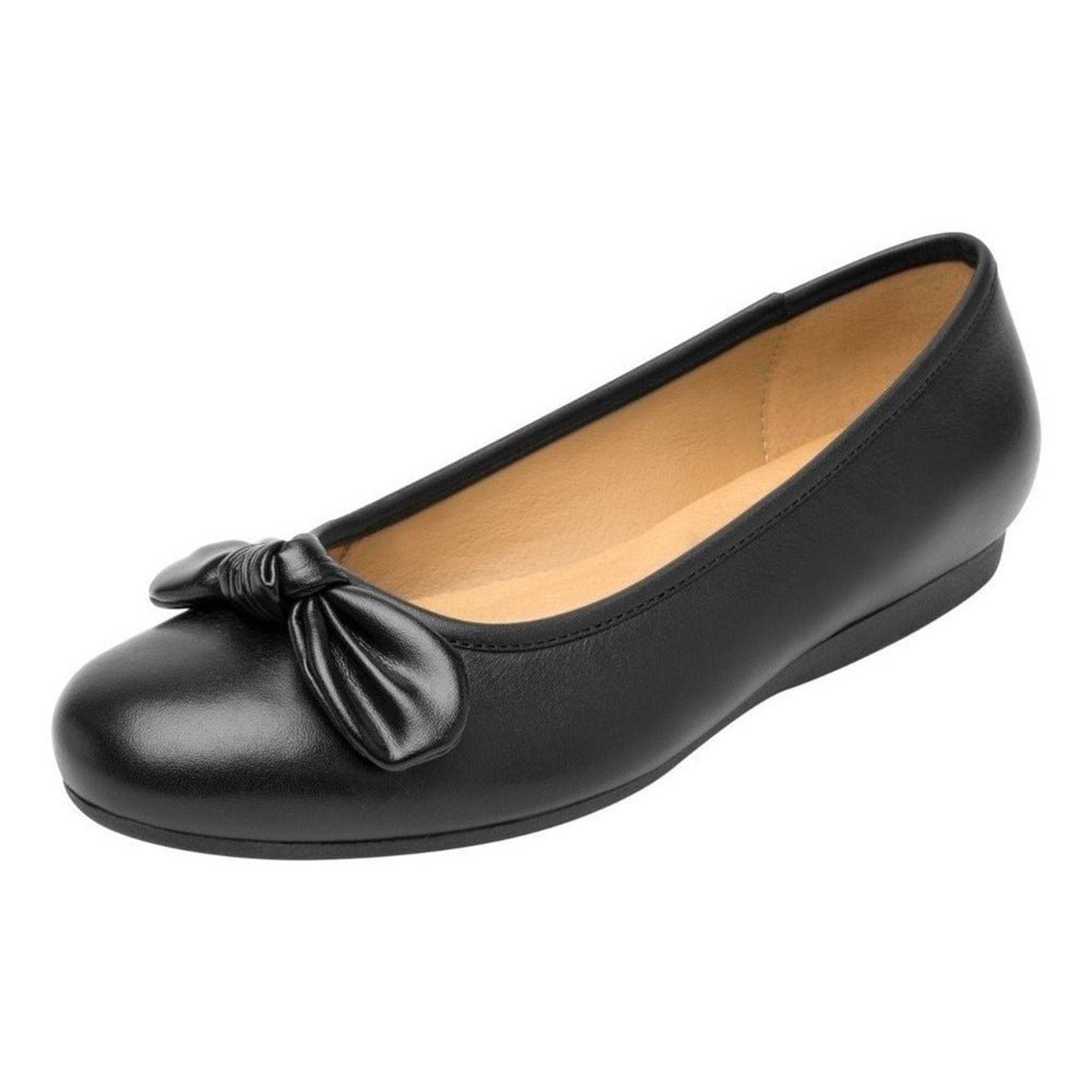 Ballerinas Casual Mujer Flexi 116309 Negro Detalle Moño Piel