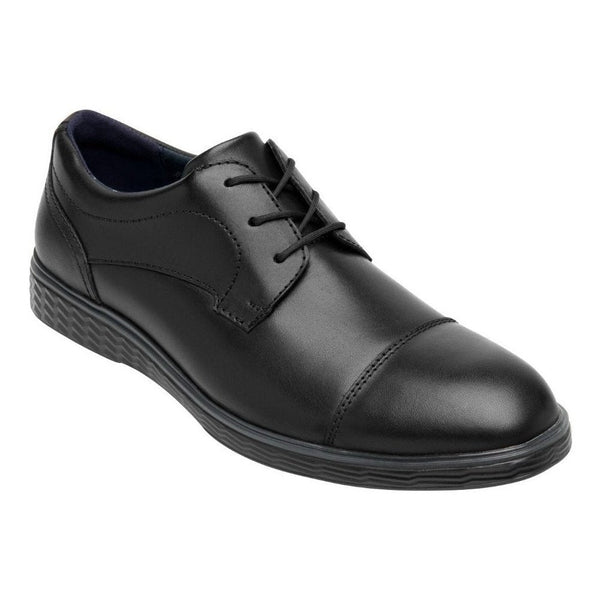 Zapato Derby Negro De Semi Vestir Flexi Hombre 409405 Clasic