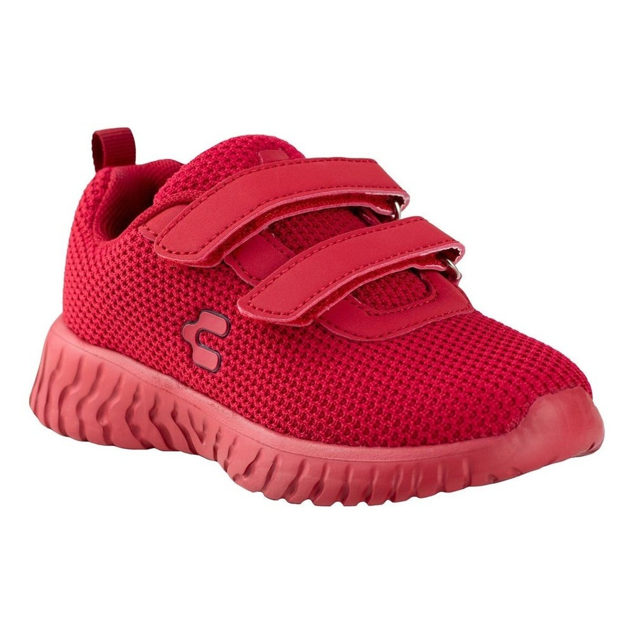 Tenis De Niño Running Charly Kids 1098142 Rojo Doble Velcro