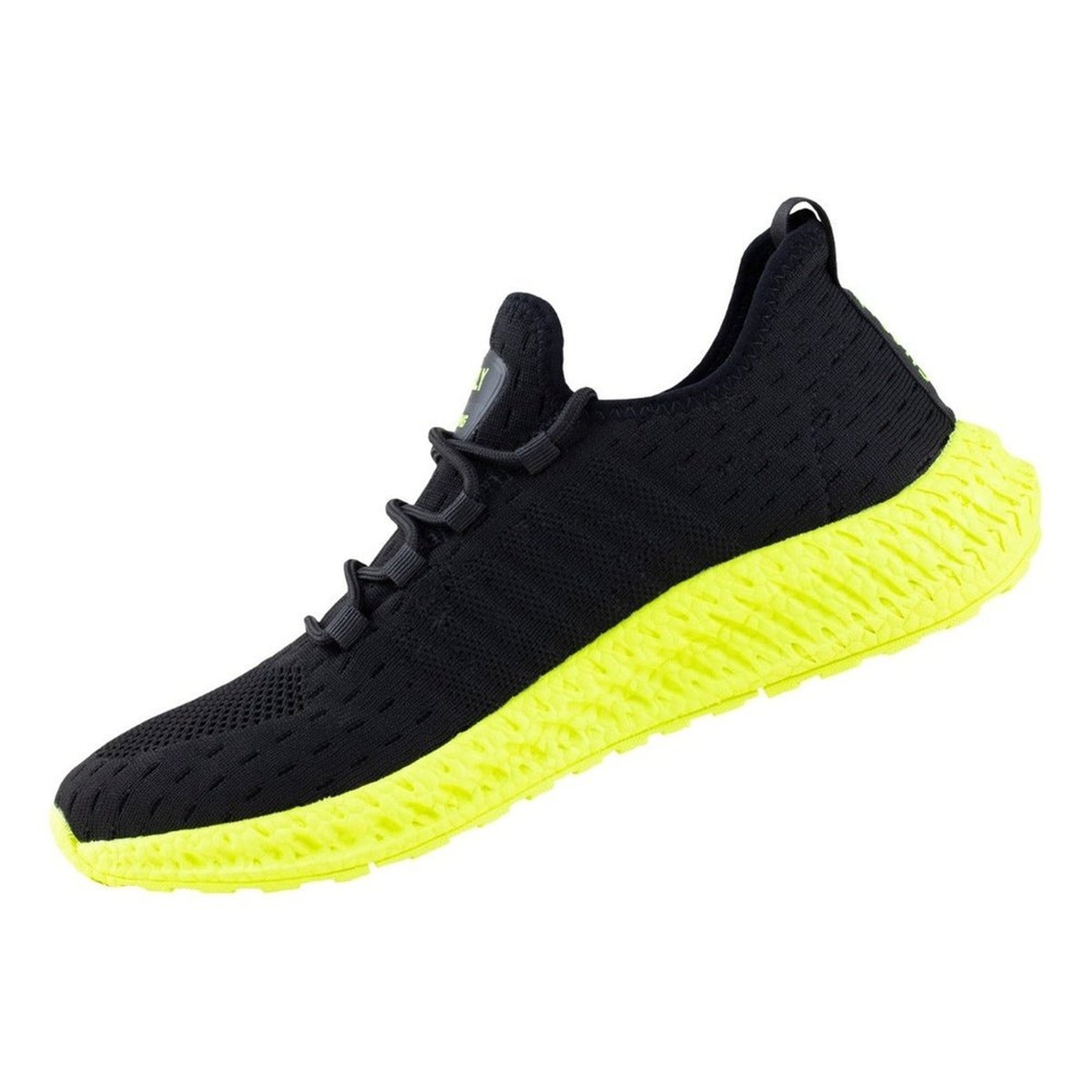 Tenis Hombre Charly Sport Running 1086108 Negro Limón Light