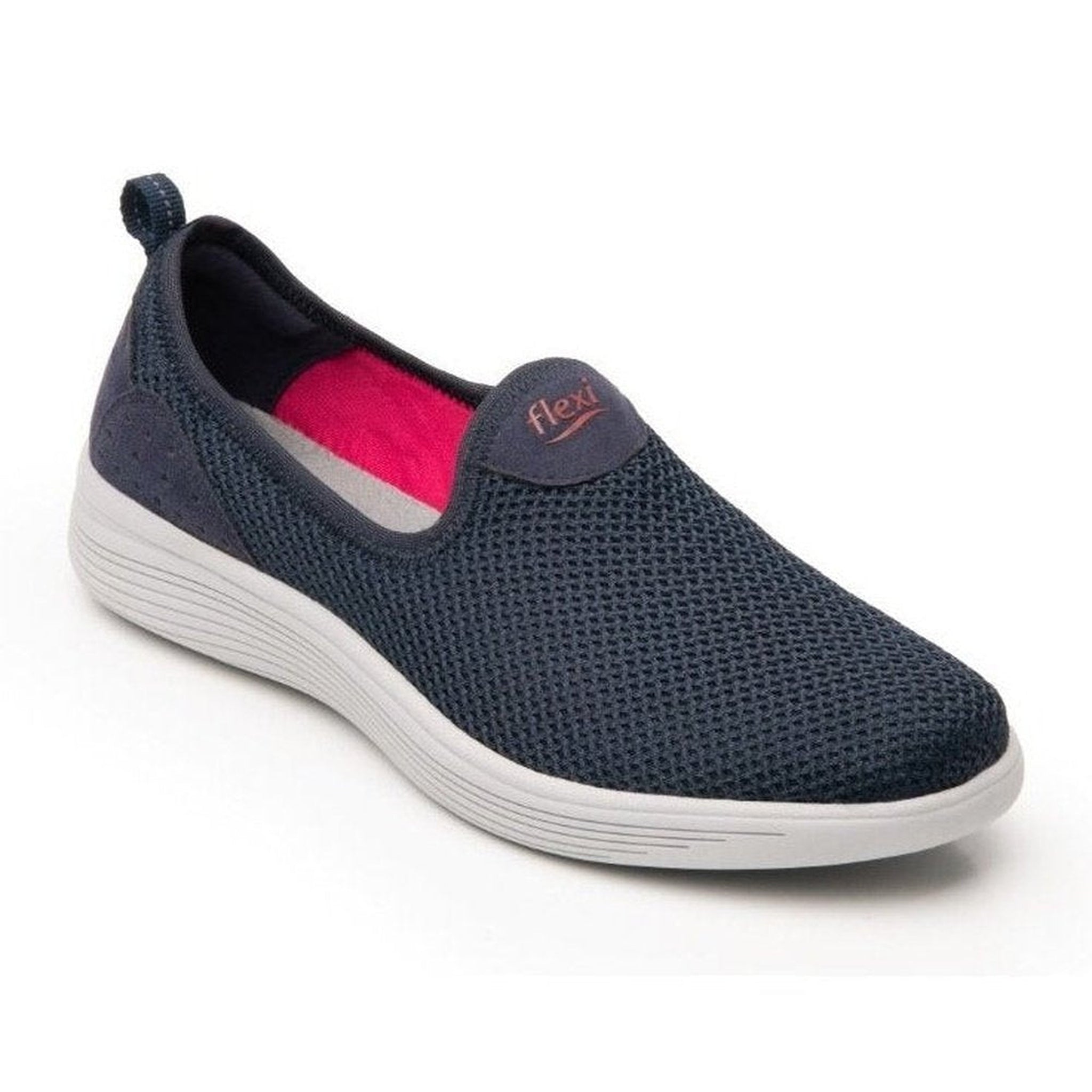 Tenis Flexi De Mujer Tipo Slip On Malla 104901 Azul Original