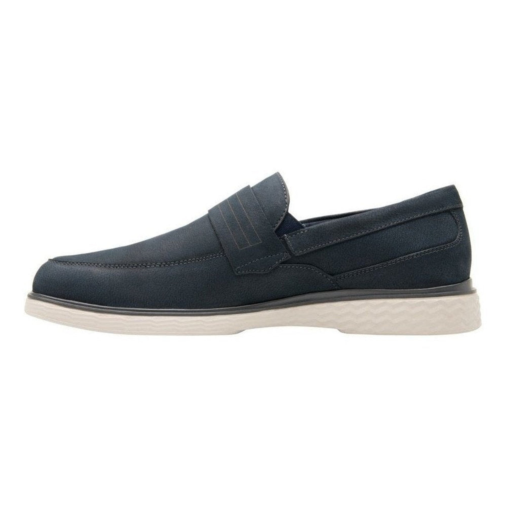 Mocasin Clasico Para Hombre Flexi 409403 Azul Piel Nobuck