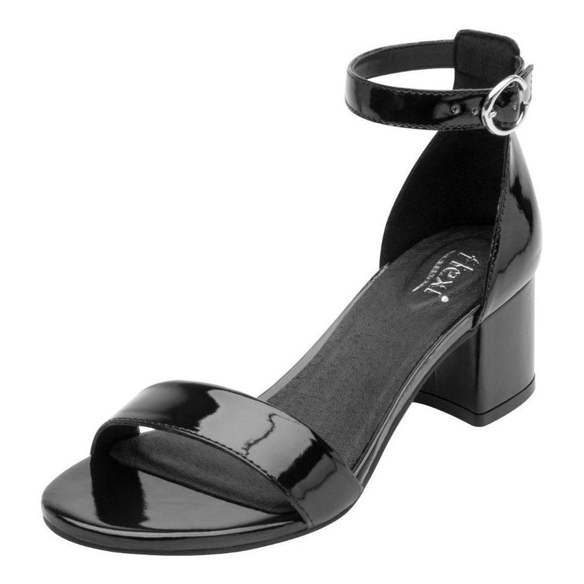 Flexi Sandalia Tacón Mujer 106411 Negro Charol