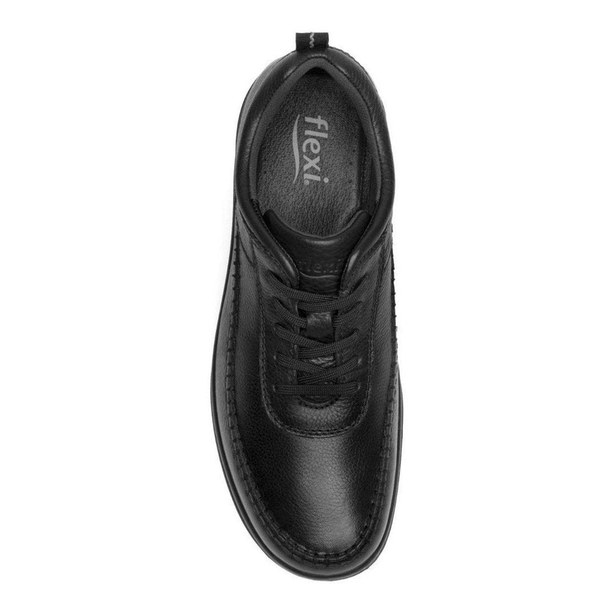 Zapato Choclo Flexi Casual De Piel 50812 Negro De Hombre