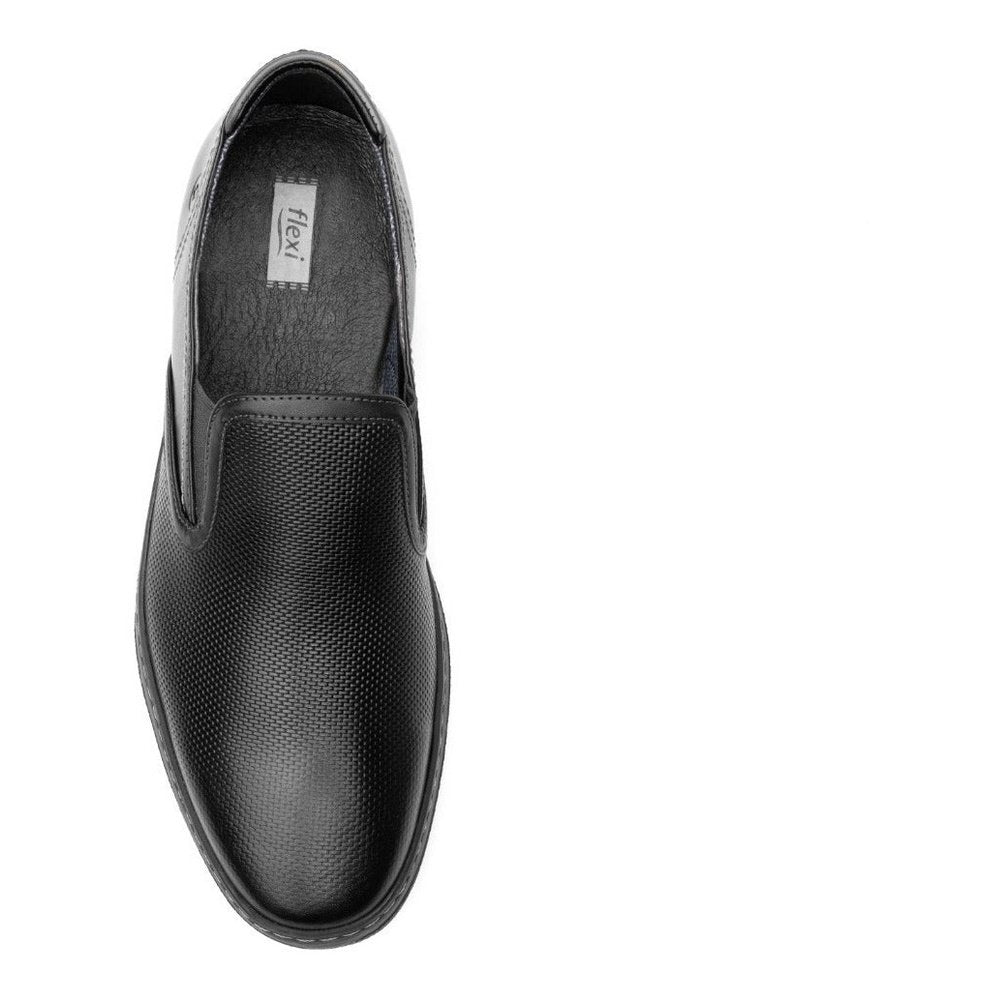 Zapatos Hombre Estilo Loafer Flexi 406803 Negro Original