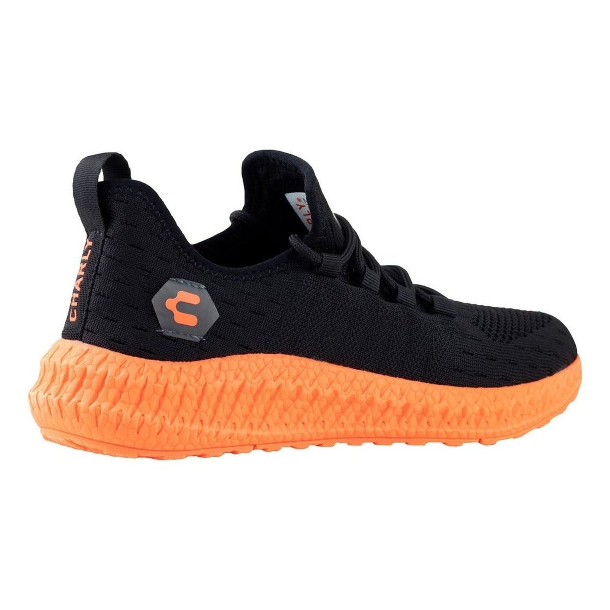 Tenis Charly Hombre Running Mikado 1086108 Negro Naranja