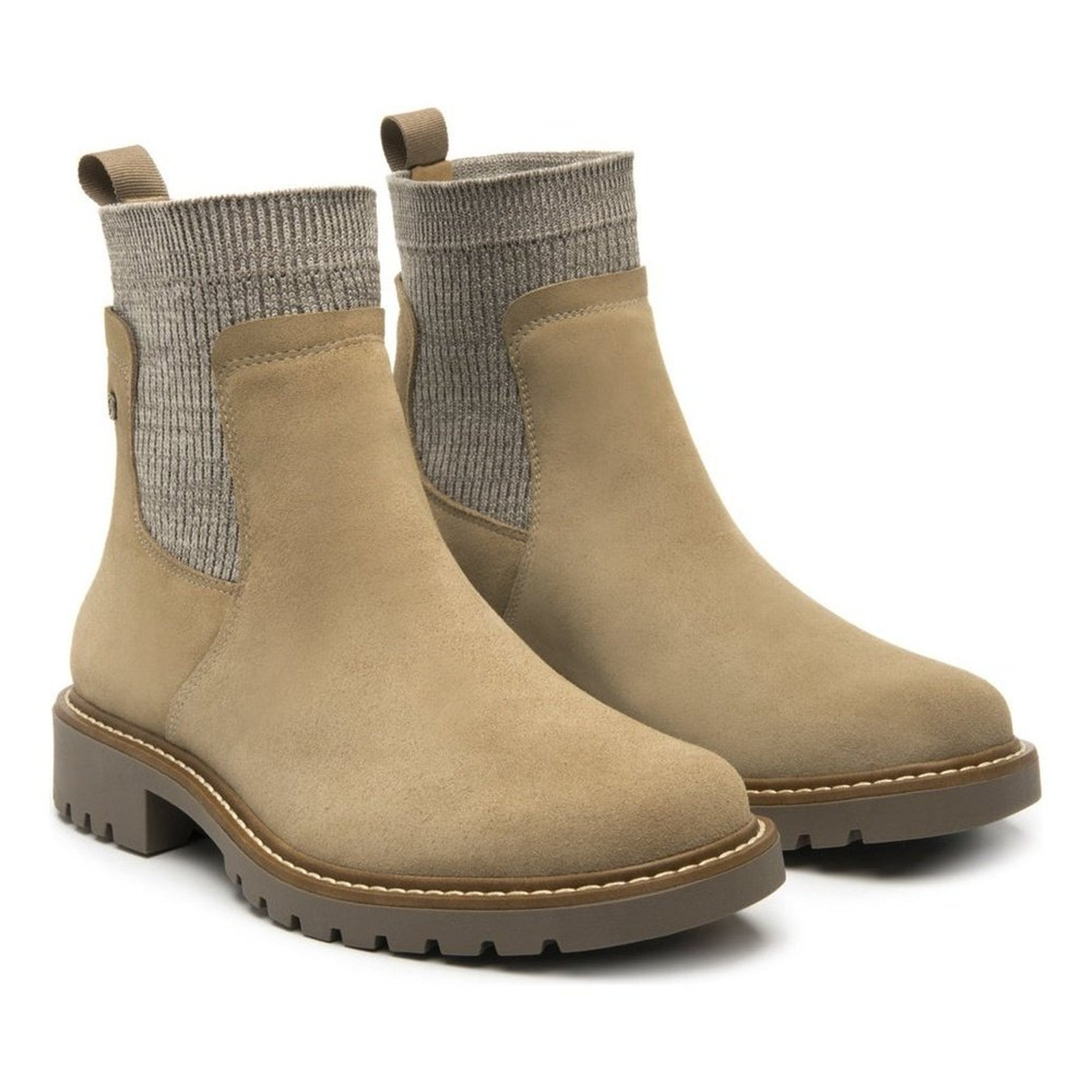 Botines Estilo Chelsea Mujer Flexi 37821 Arena Confort Moda