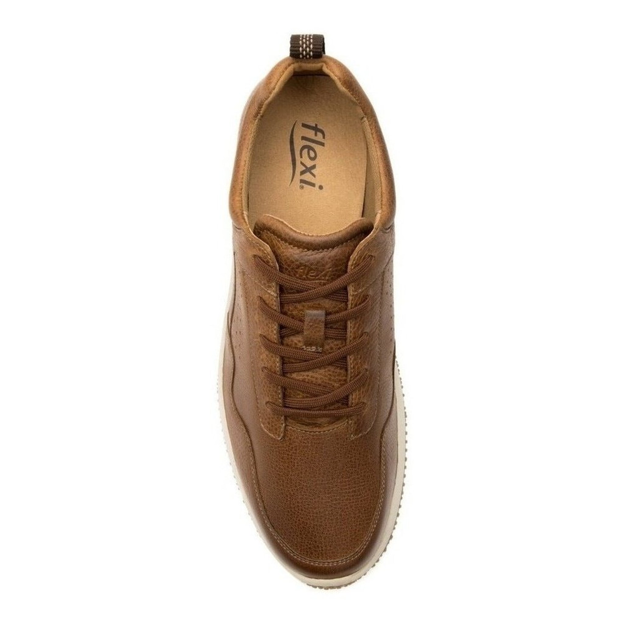 Tenis Urbano Flexi Para Hombre De Piel 410701 Tan Original