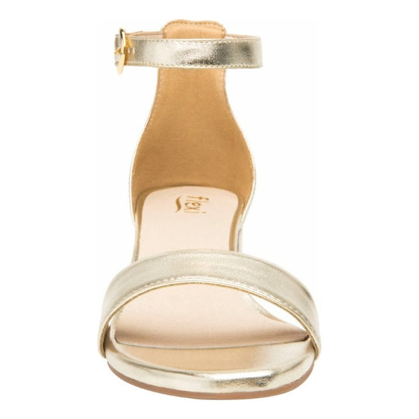 Sandalia De Semi Vestir Flexi Para Mujer Con Tacon 106411 Oro