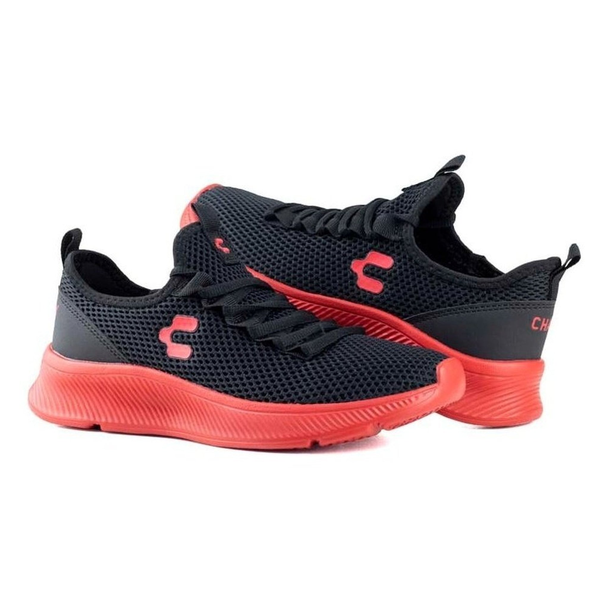 Tenis Hombre Charly Running Para Correr 1029988 Negro Roj