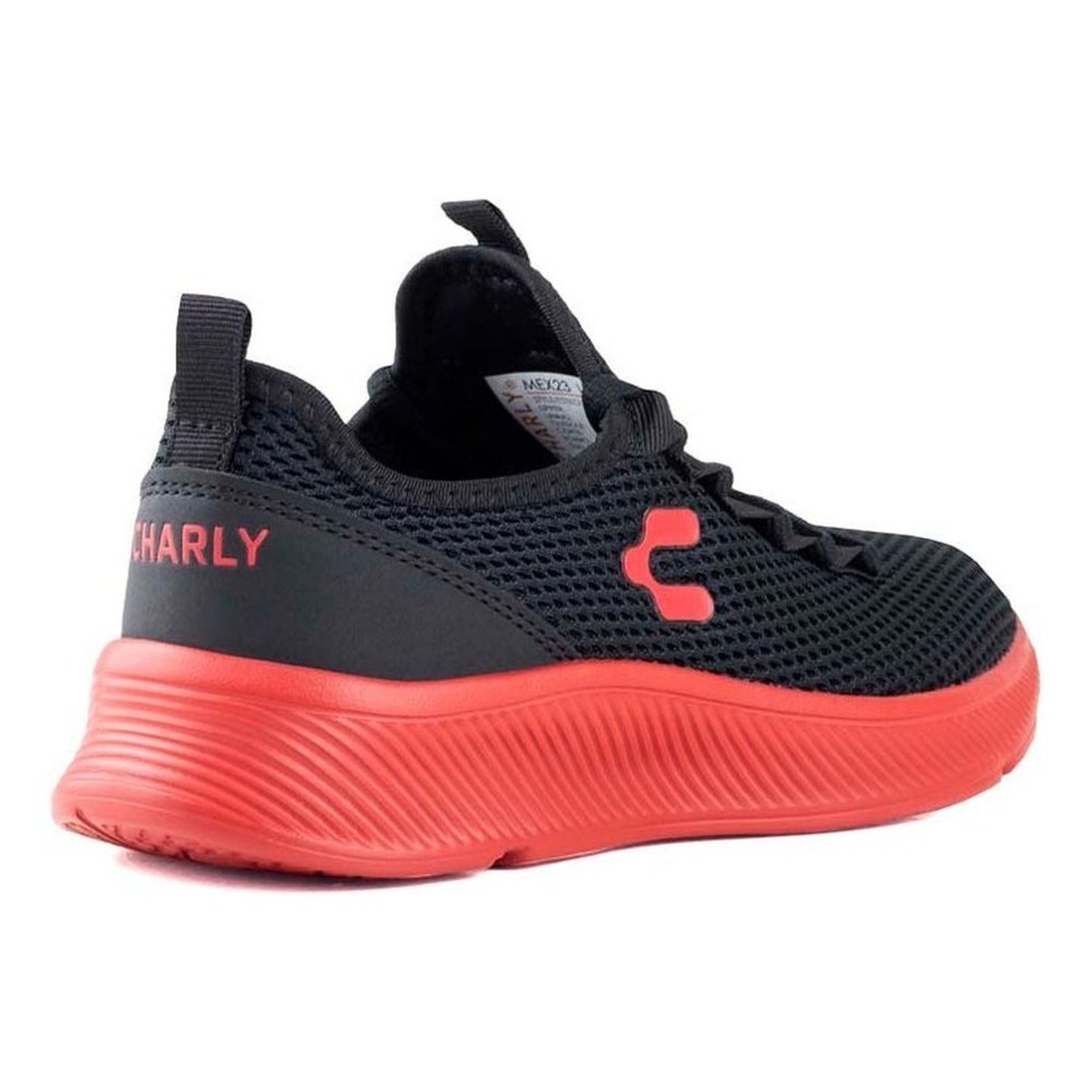 Tenis Hombre Charly Running Para Correr 1029988 Negro Roj