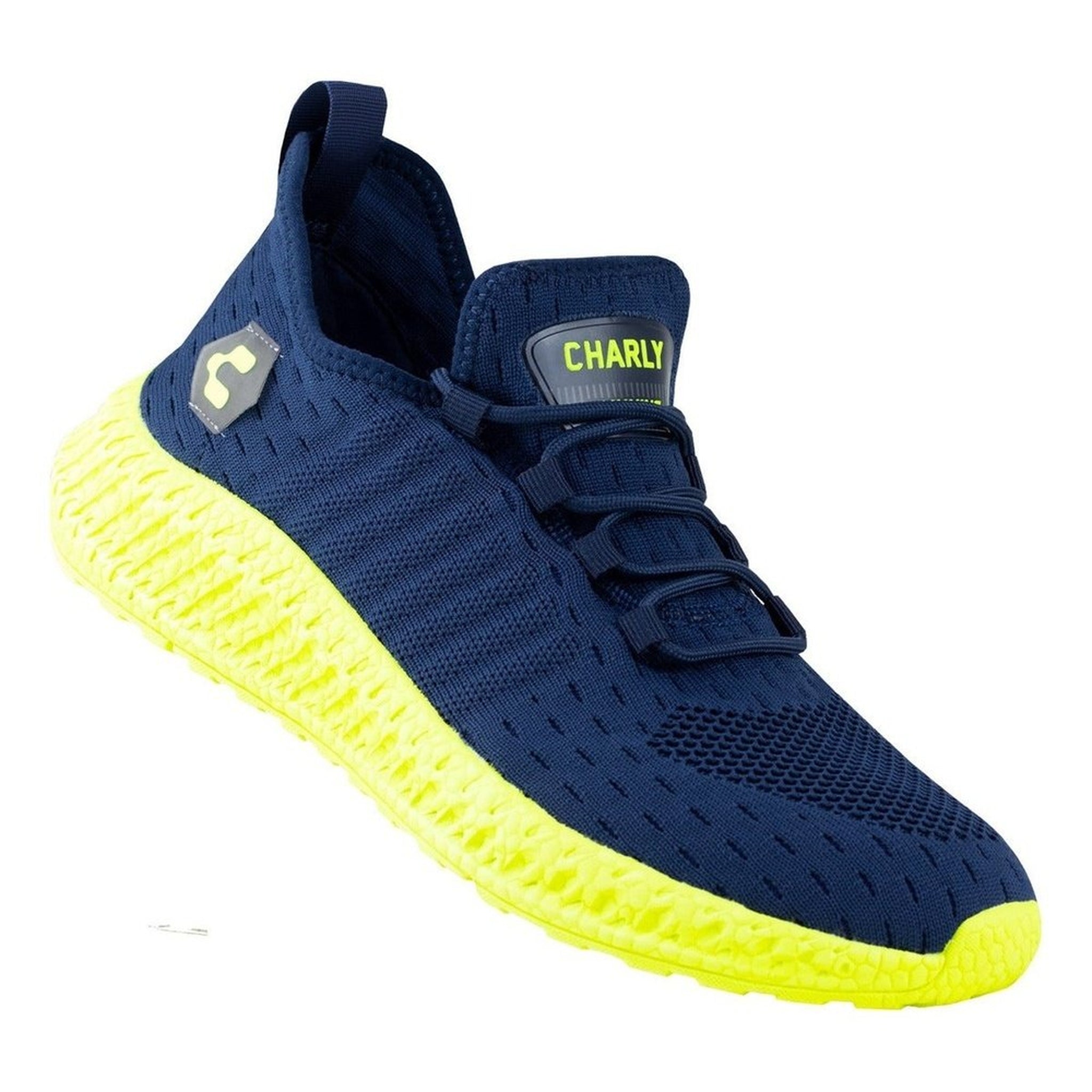 Tenis Running Charly Mikado 1086108 Marino Limón Para Correr