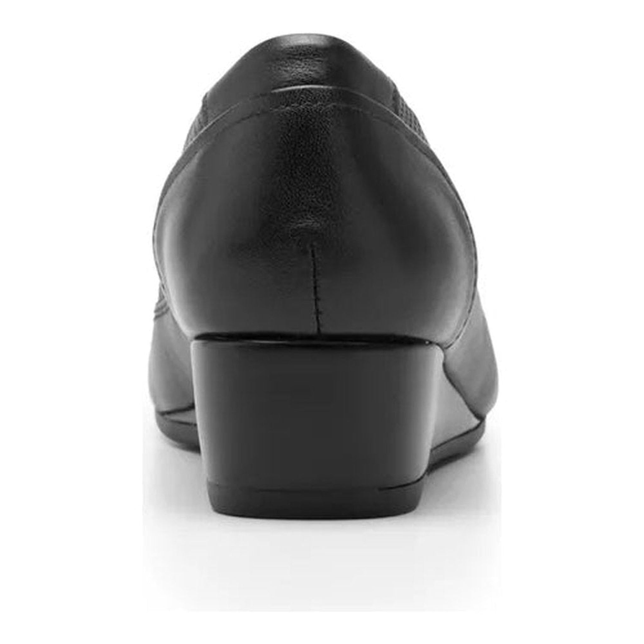 Zapato Flexi Negro Con Tacon Para Mujer Confort 127002 Moda