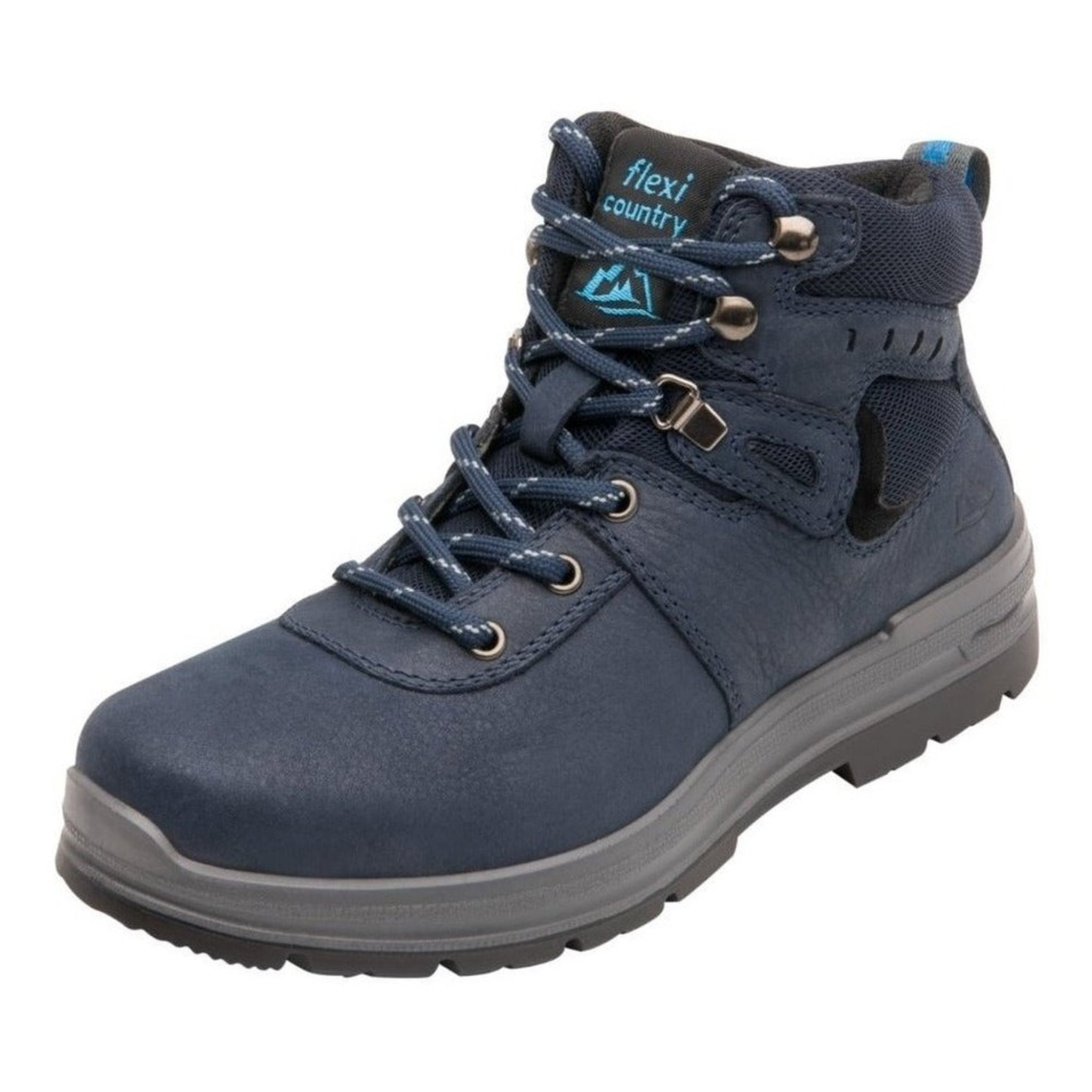Botines Flexi Country Para Mujer Outdoor 116804 Azul Gamuza