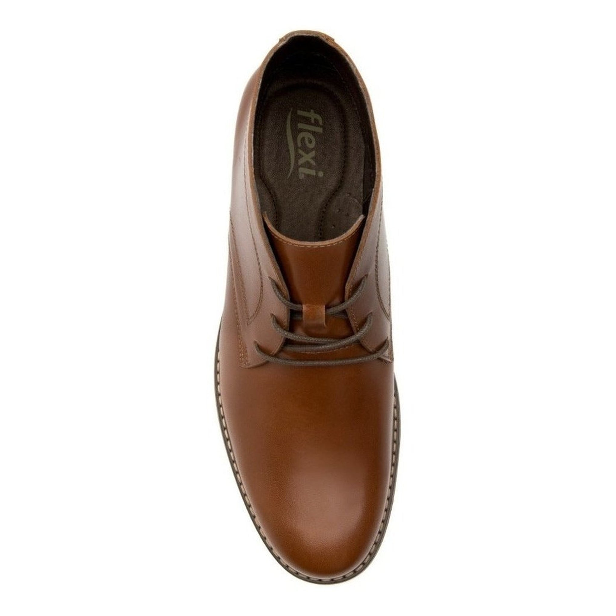Botines Clásicos De Vestir Para Hombre Flexi 404606 Tan~