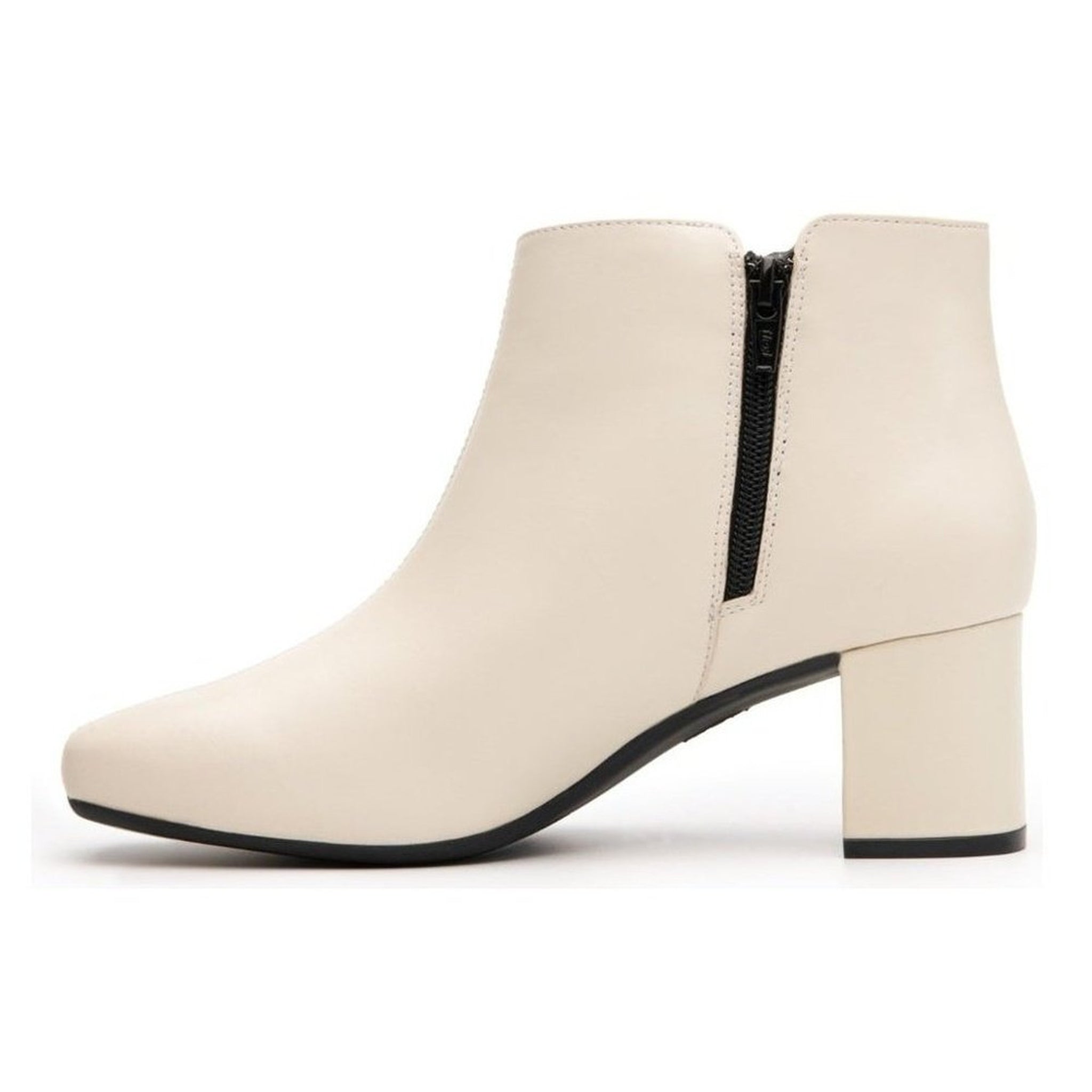 Botines Con Tacon Flexi Para Mujer Semi Vestir 119706 Beige