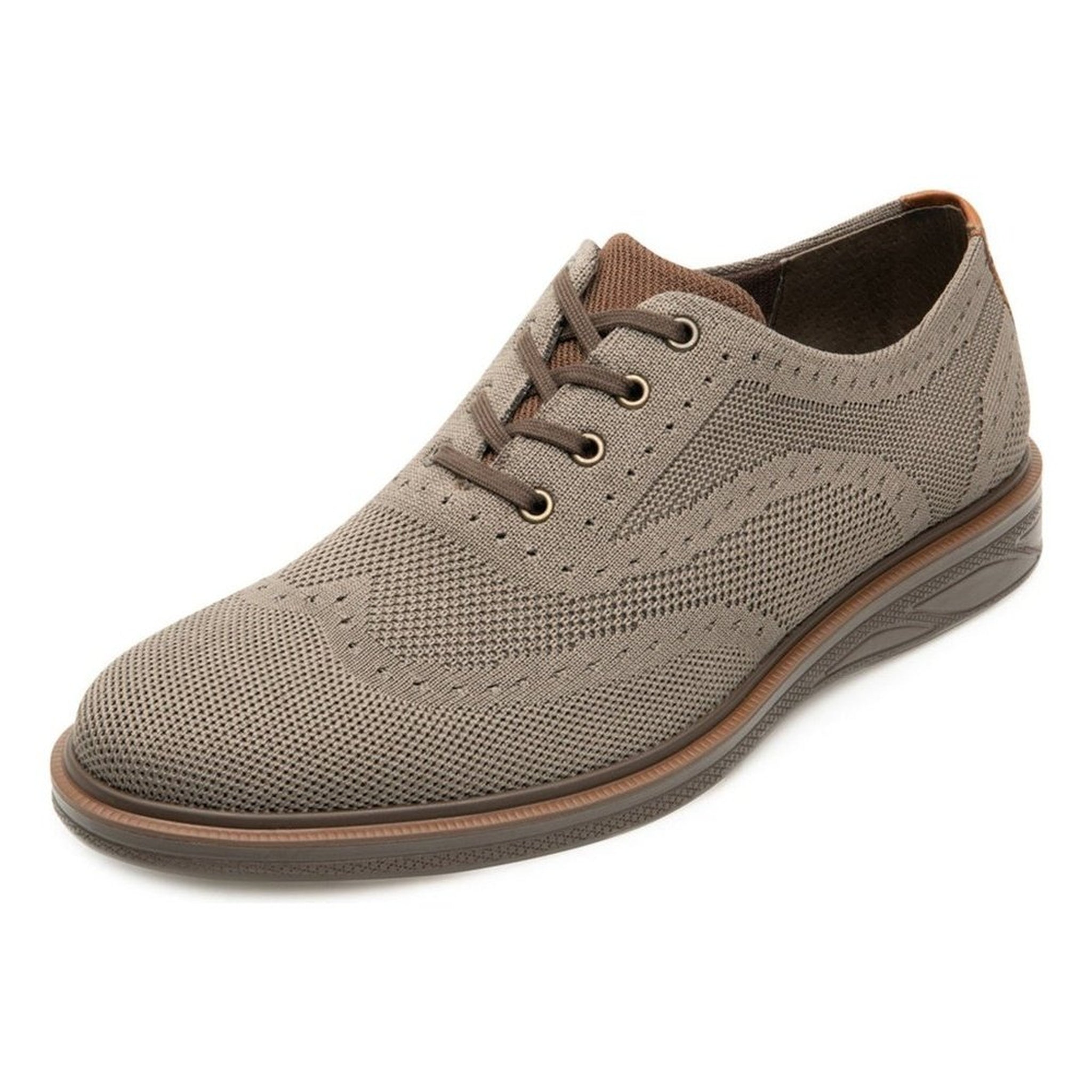 Zapato Flexi Hombre Oxford Para 413104 Taupe Tejido Textil~
