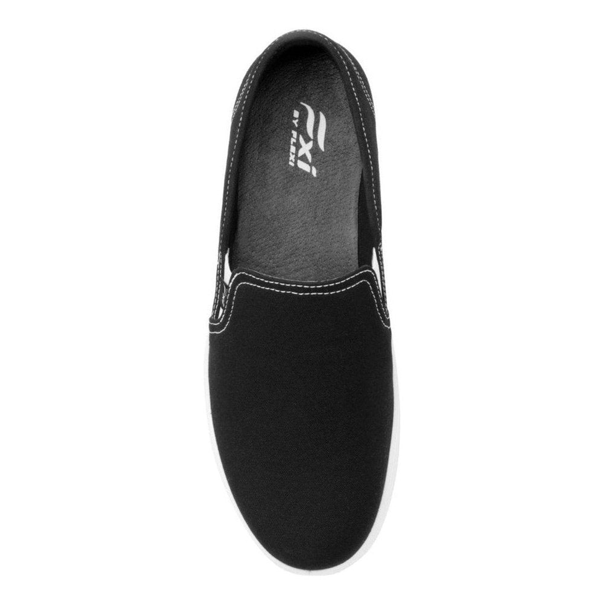 Tenis De Meter Estilo Slip On Clásicos Flexi 101813 Negro