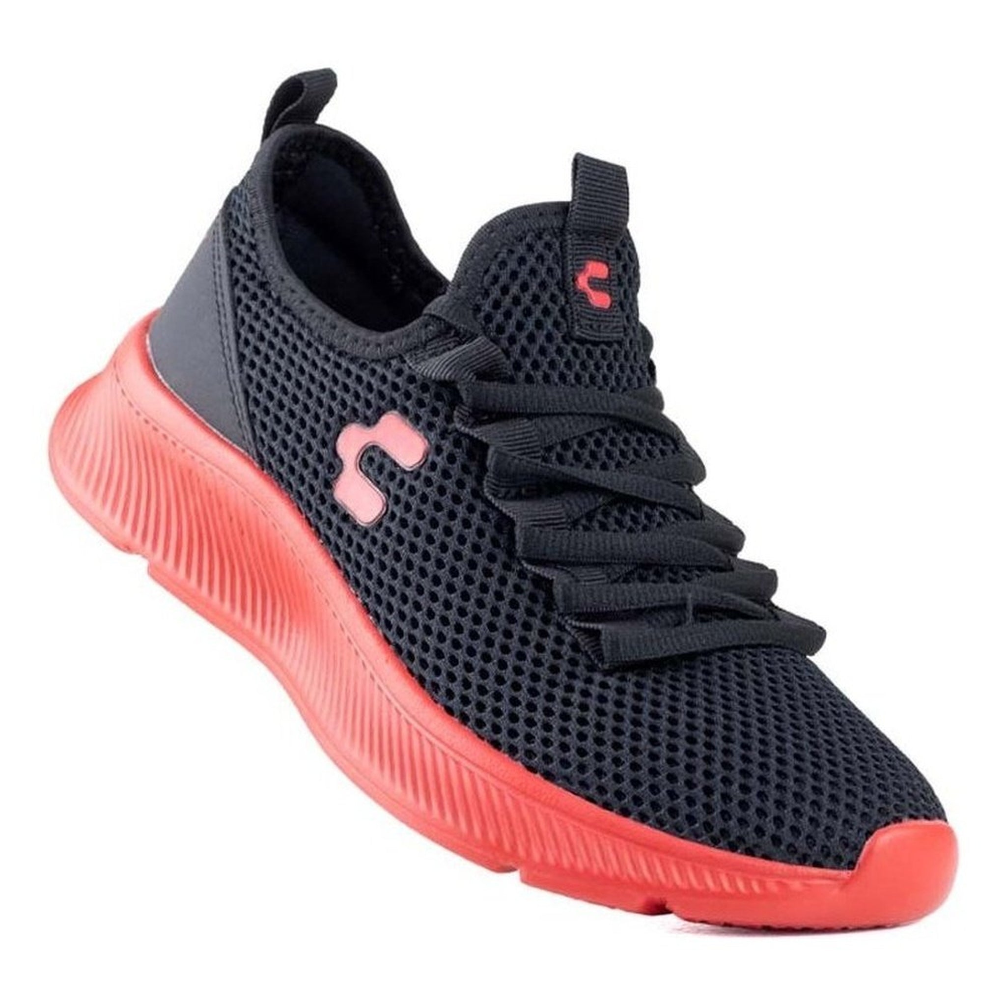 Tenis Hombre Charly Running Para Correr 1029988 Negro Roj