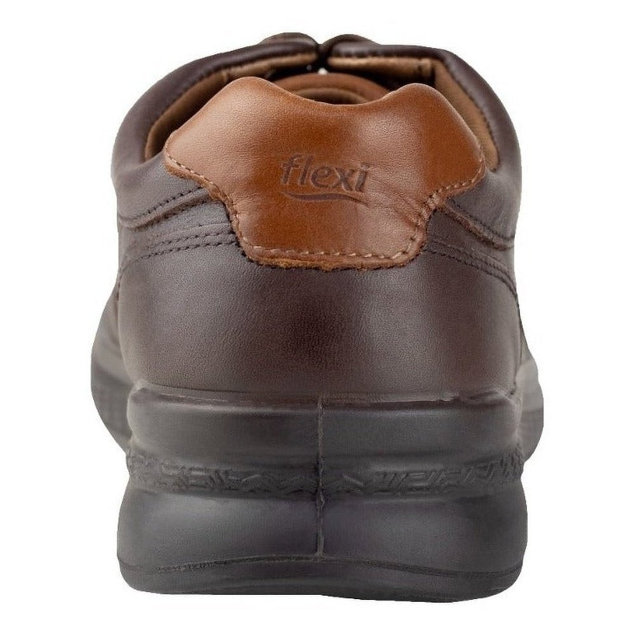 Zapato Hombre Oxford Flexi Piel 408204 Chocolate Suela Liger