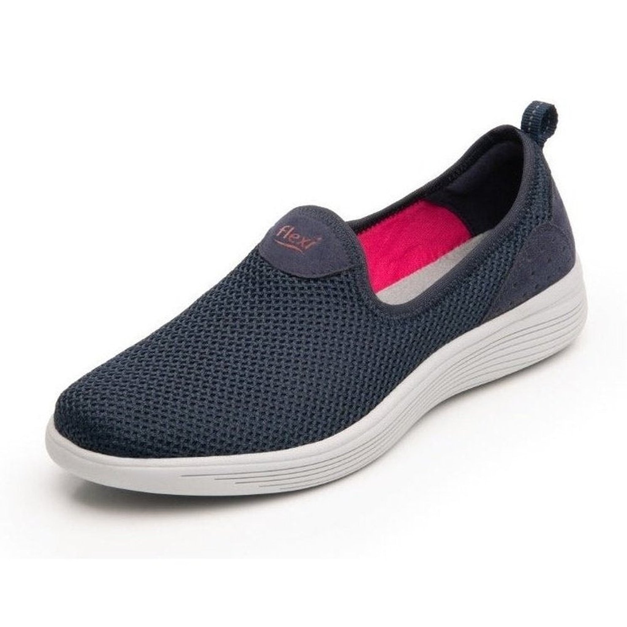 Tenis Flexi De Mujer Tipo Slip On Malla 104901 Azul Original
