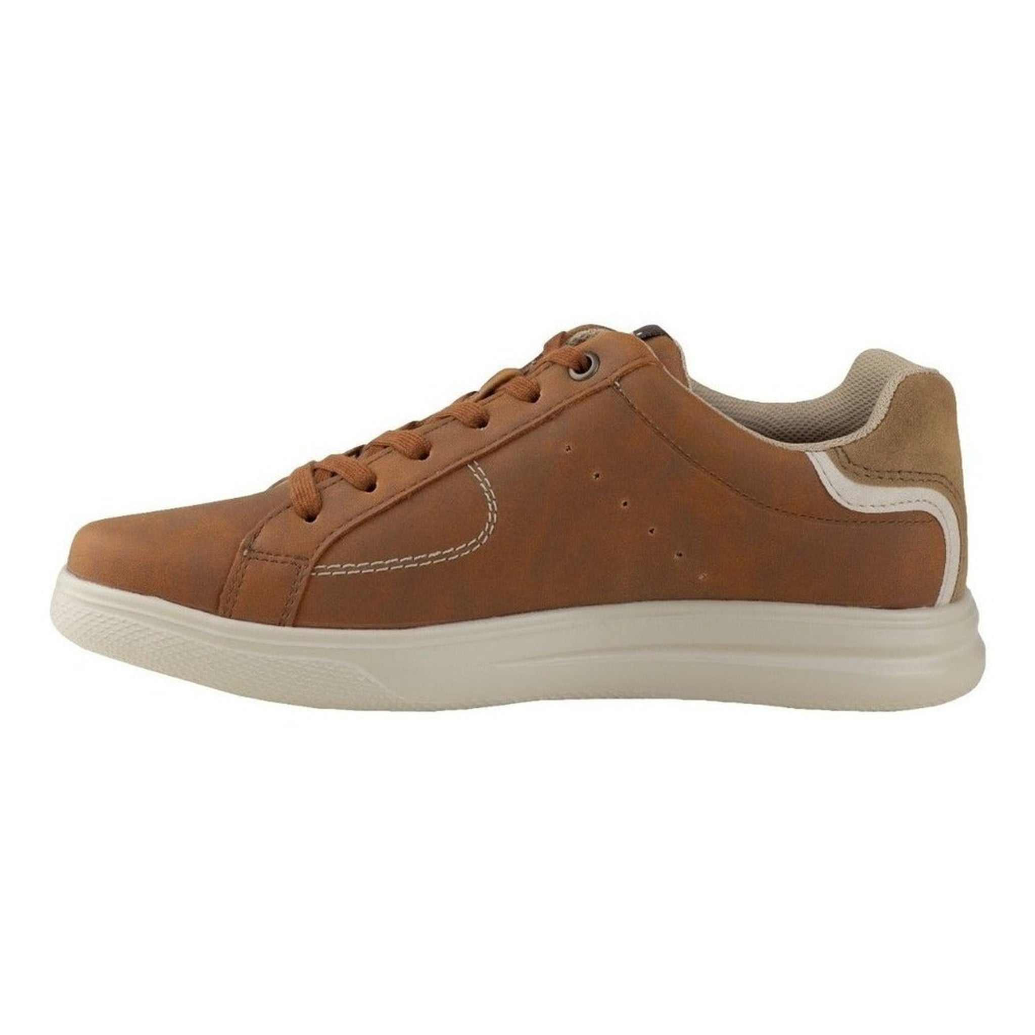 Tenis Hombre Sneakers Casual Moda Flexi 401216 Tan Livianos