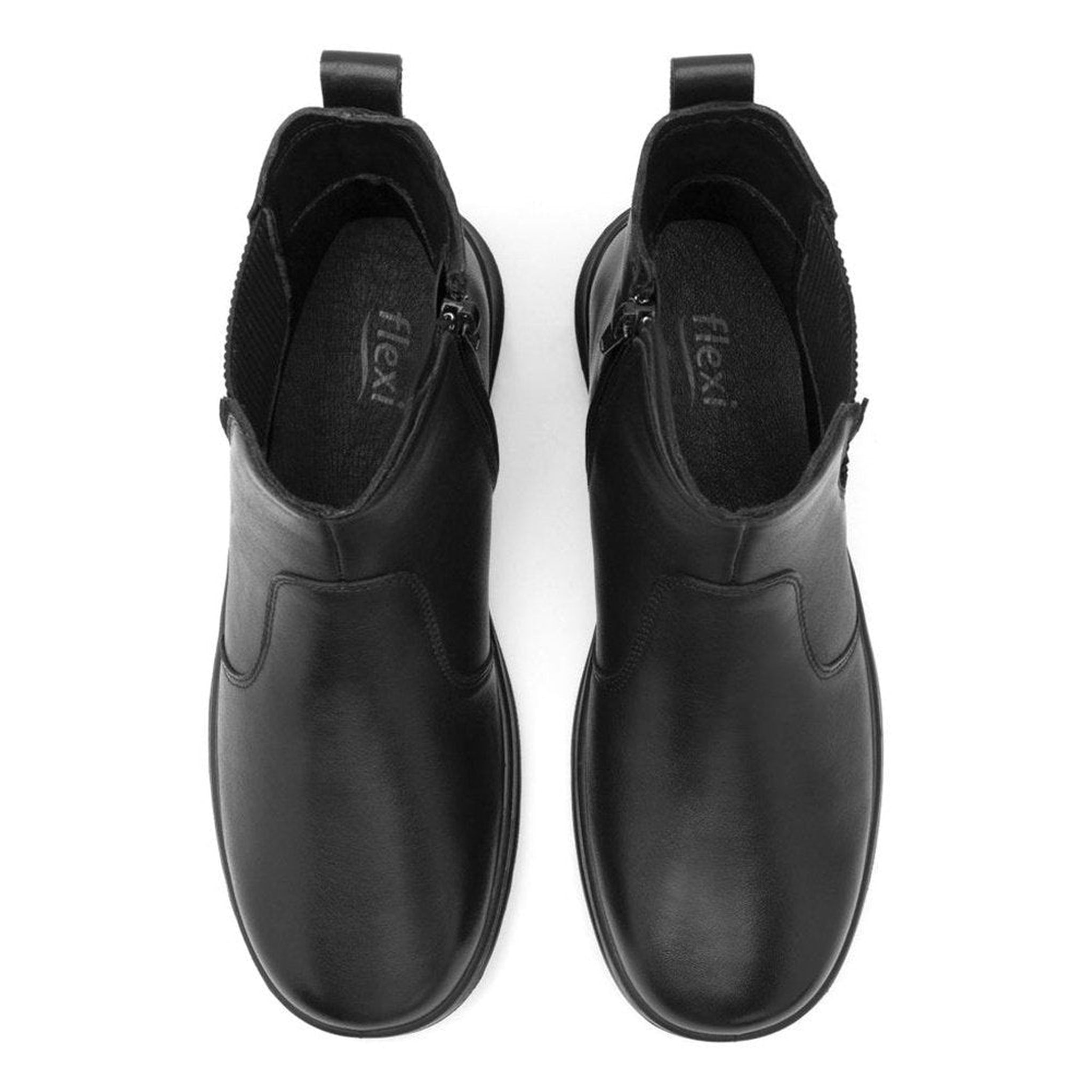 Botines Flexi Country Cierre Interno Mujer 125902 Negro Moda