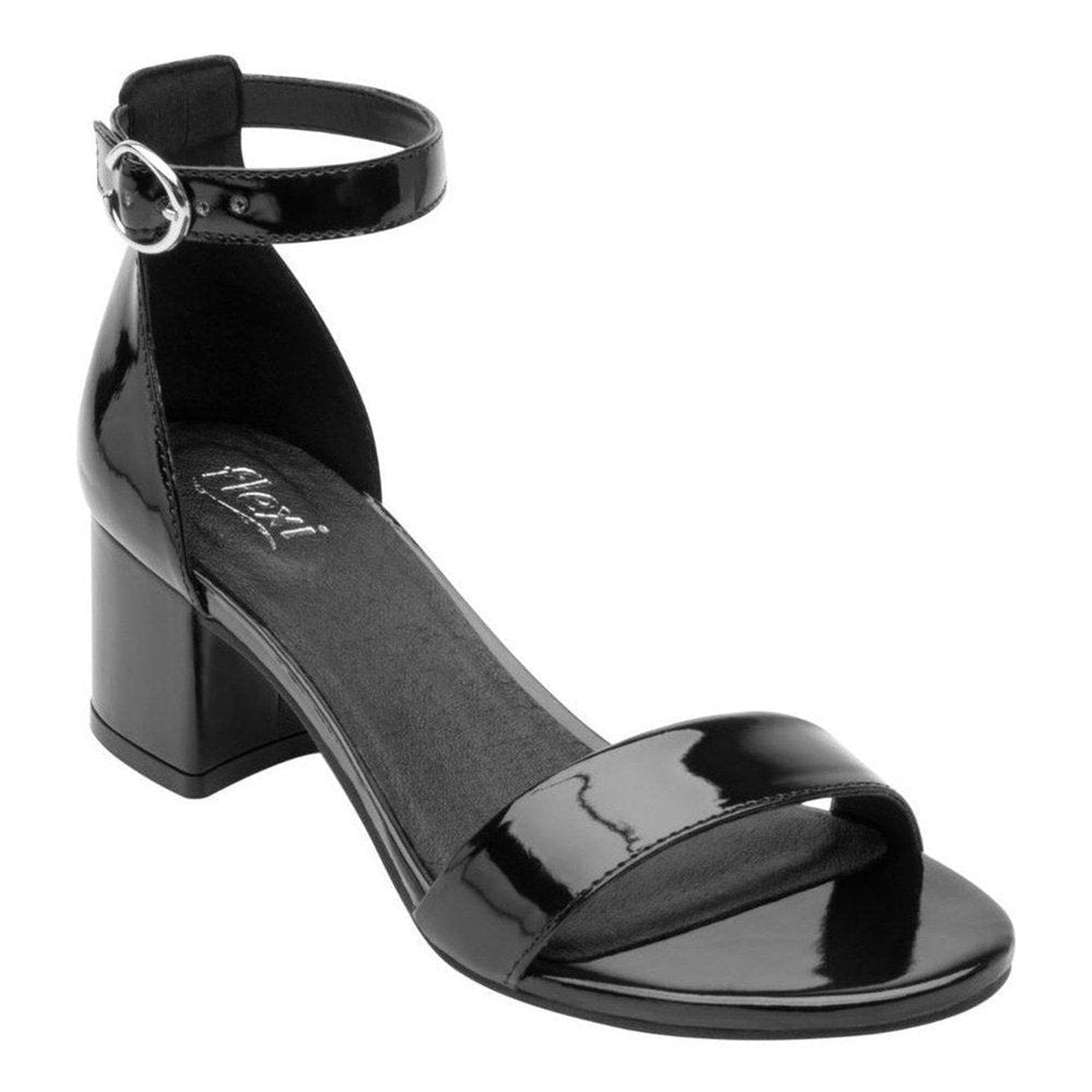 Flexi Sandalia Tacón Mujer 106411 Negro Charol