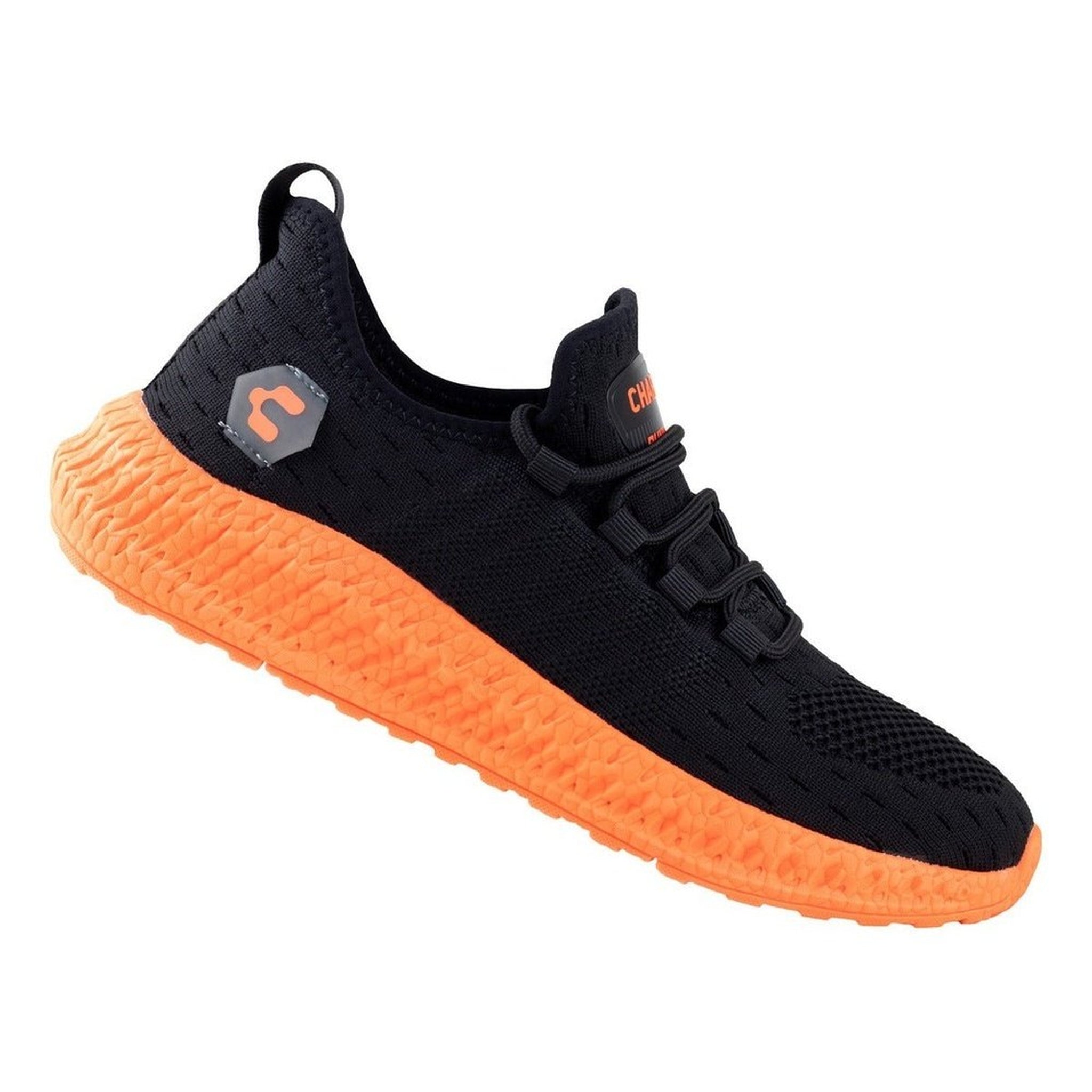 Tenis Charly Hombre Running Mikado 1086108 Negro Naranja