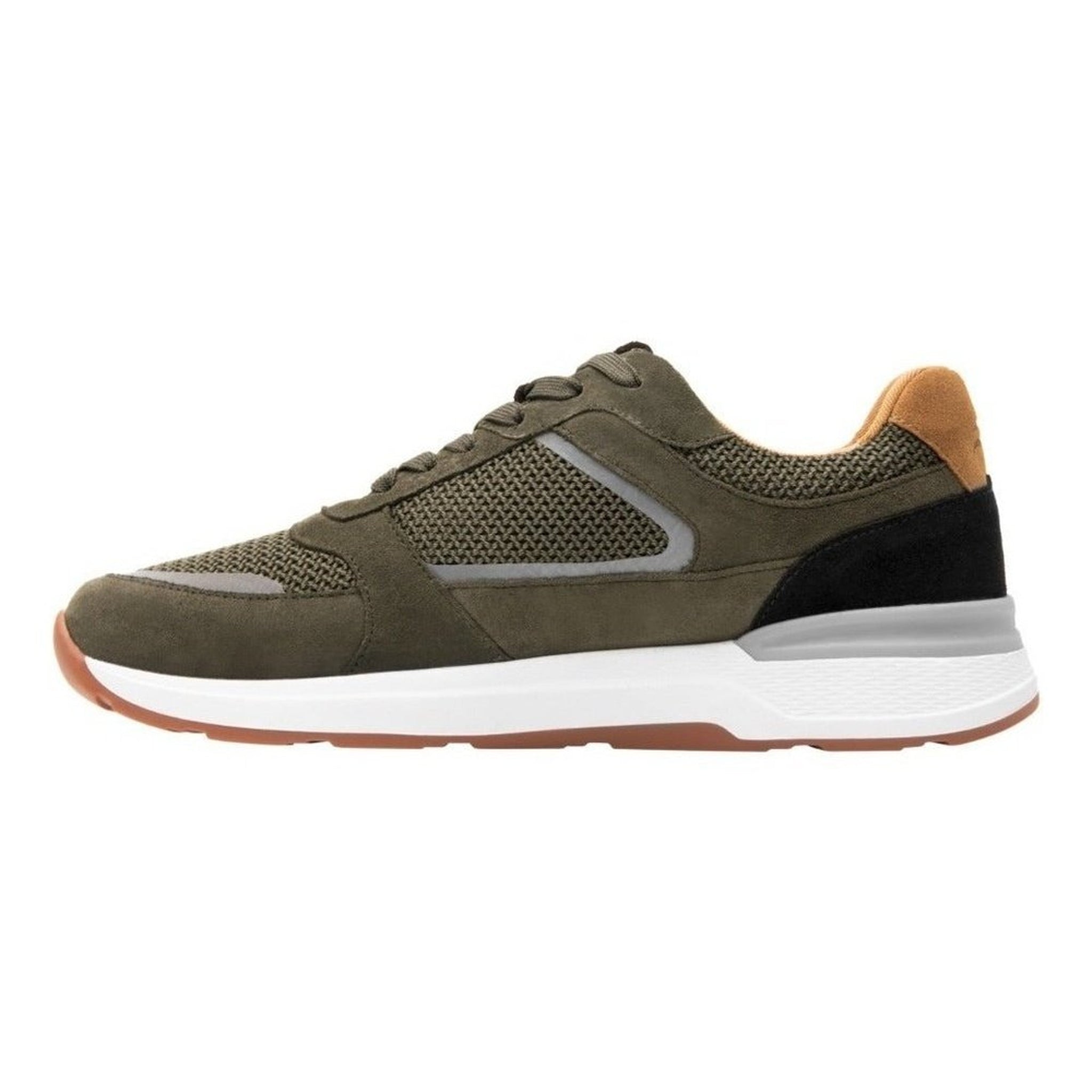 Tenis Urbano Moda Flexi Hombre 406903 Olivo Gamuza Original