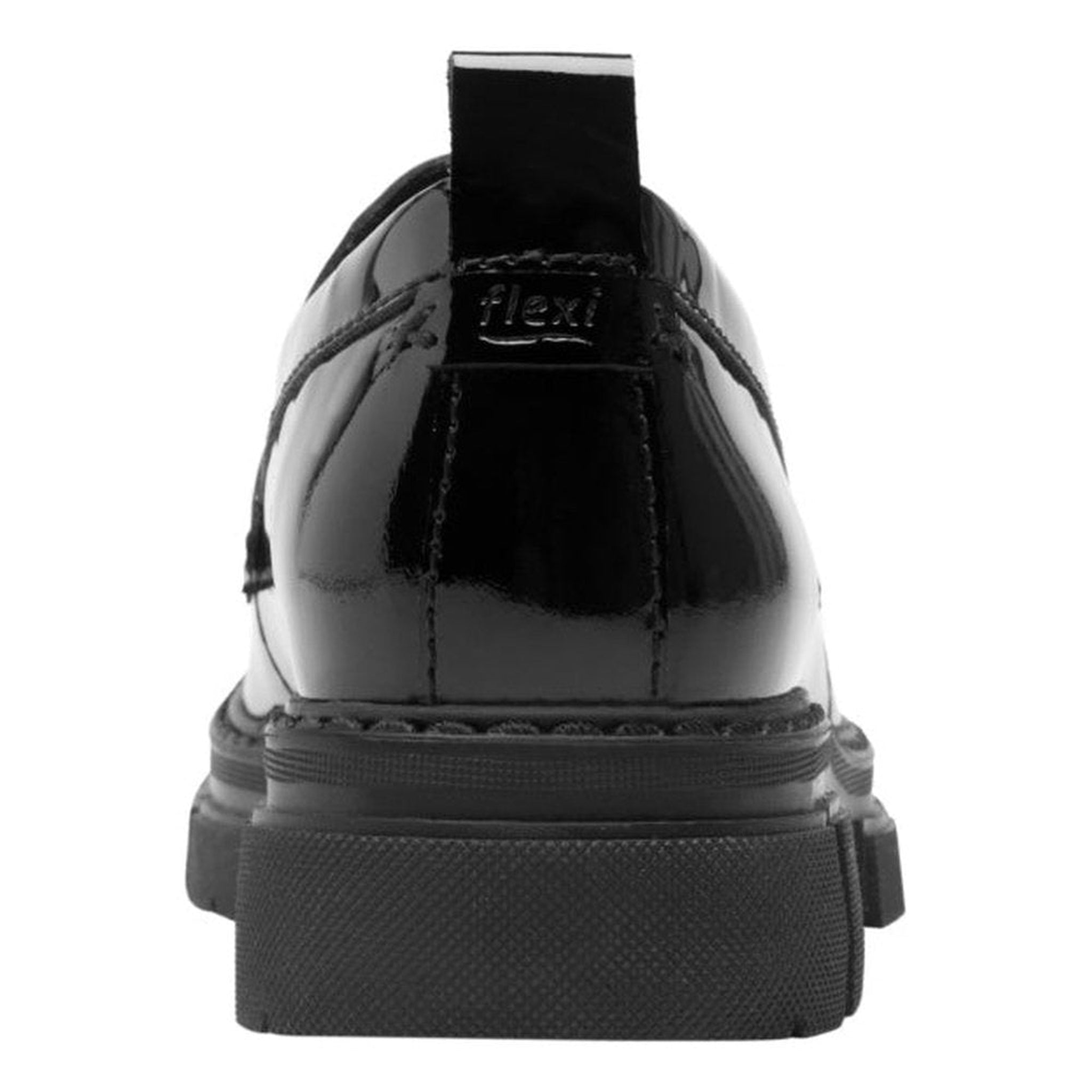Mocasin Loafer De Charol Urbano De Mujer Flexi 124602 Negro