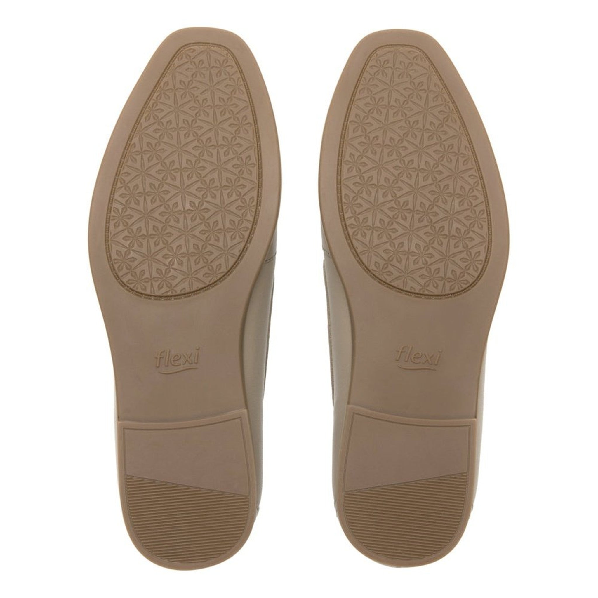 Zapato Flats Mujer Flexi 126602 Taupe De Semi Vestir Hebilla
