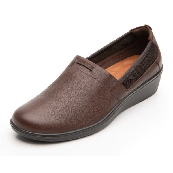 Zapatos Flexi Para Mujer Slip On Confort 45606 Café Original