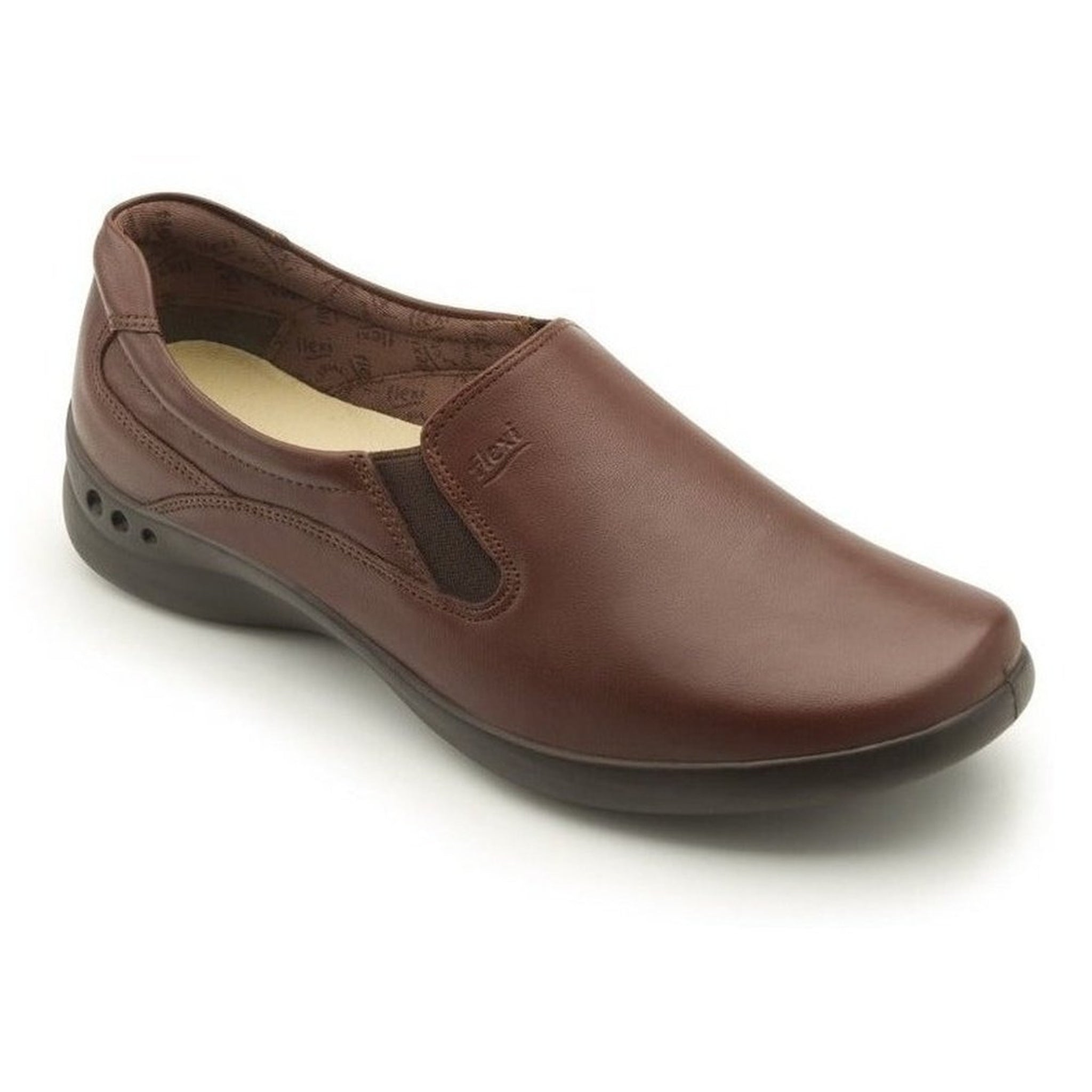 Zapatos Clásicos Mujer Flexi Extra Cómodos 48301 Moka Original