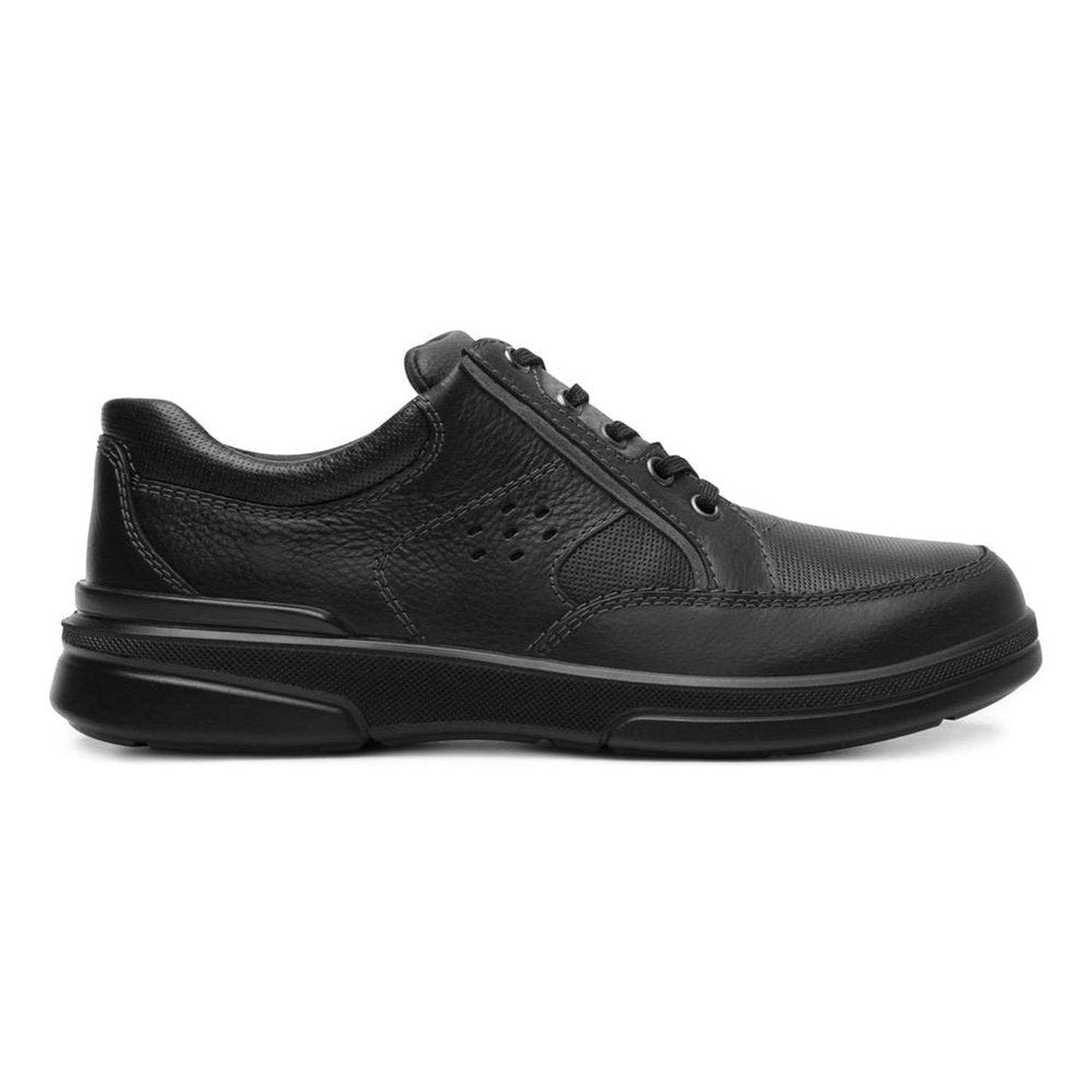 Zapato Derby Flexi Clasico Para Hombre 410605 Negro Piel Confort