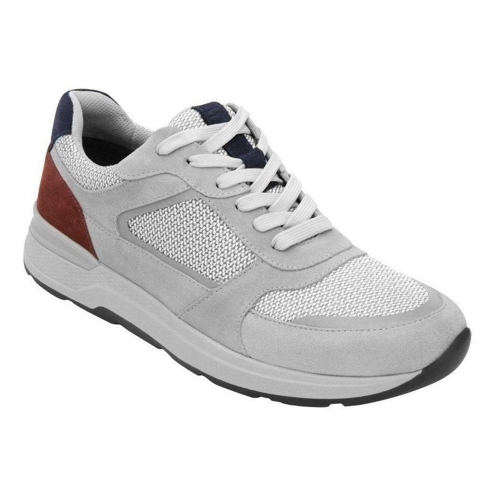 Tenis Urbano Para Hombre Flexi Moda 406903 Gris Piel Gamuza