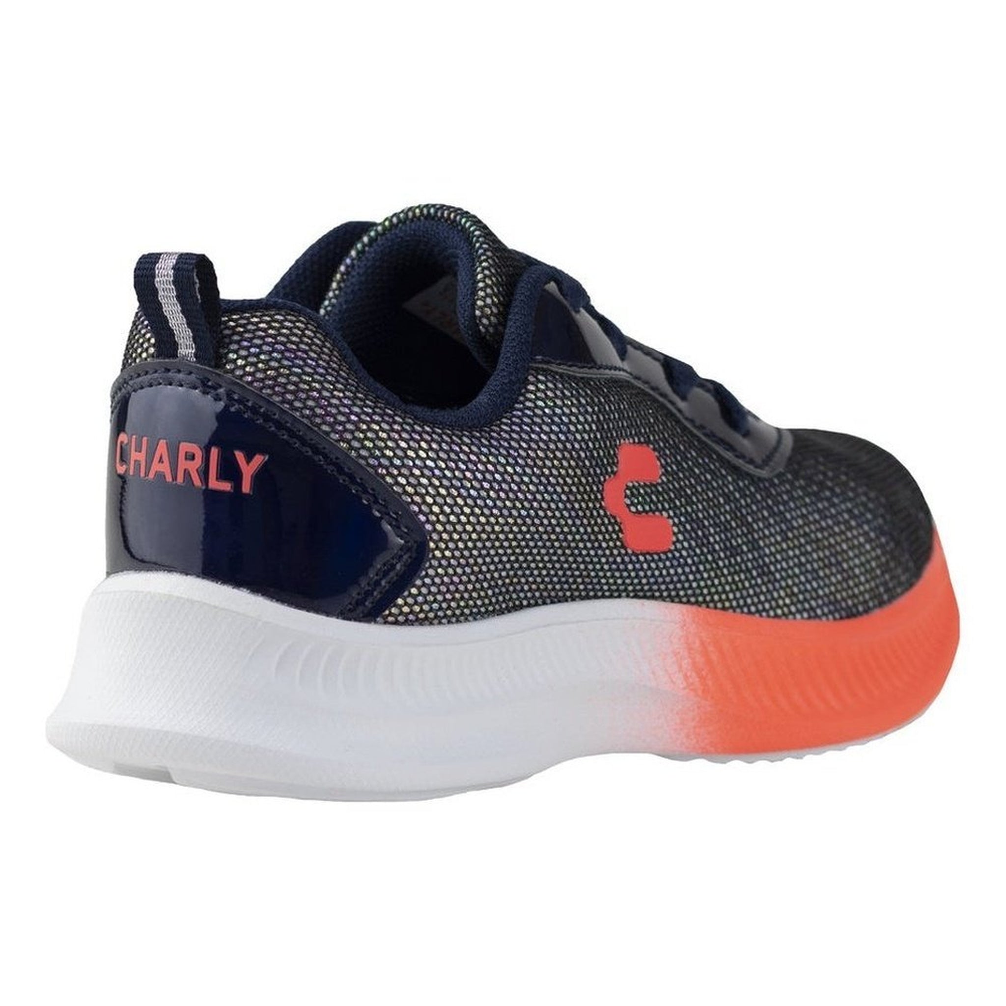 Tenis De Niña Charly Kids 1098181 Marino Coral Flourescentes