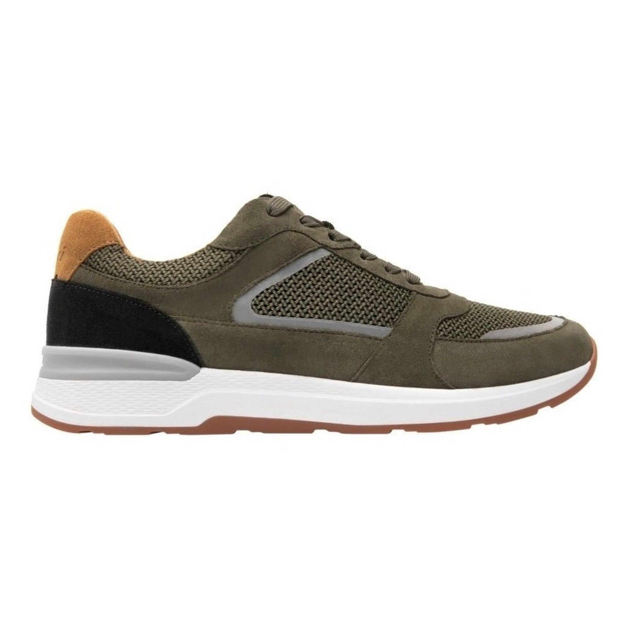 Tenis Urbano Moda Flexi Hombre 406903 Olivo Gamuza Original